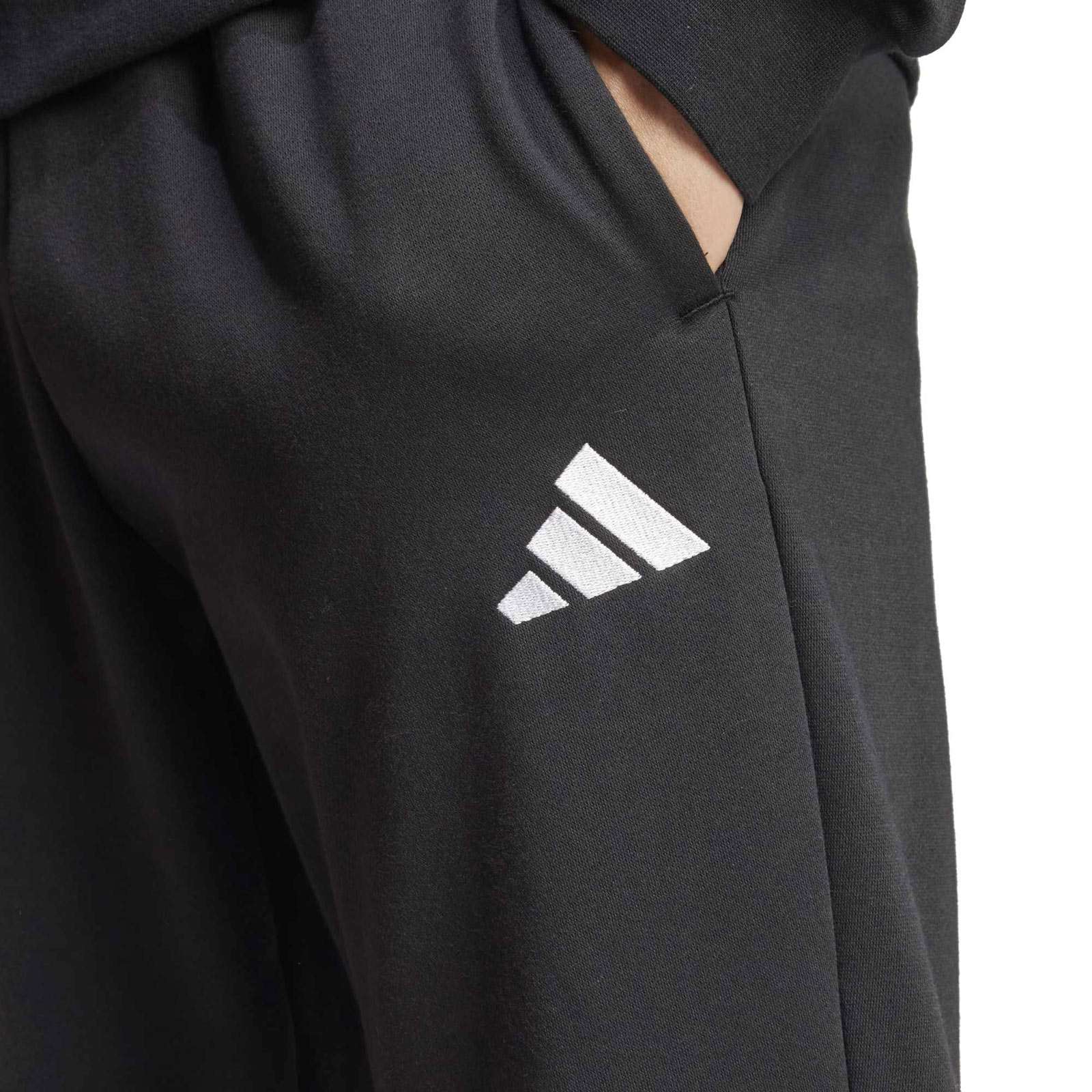 adidas 3-Stripes Mens Fleece Regular-Fit Tracksuit - Image 4