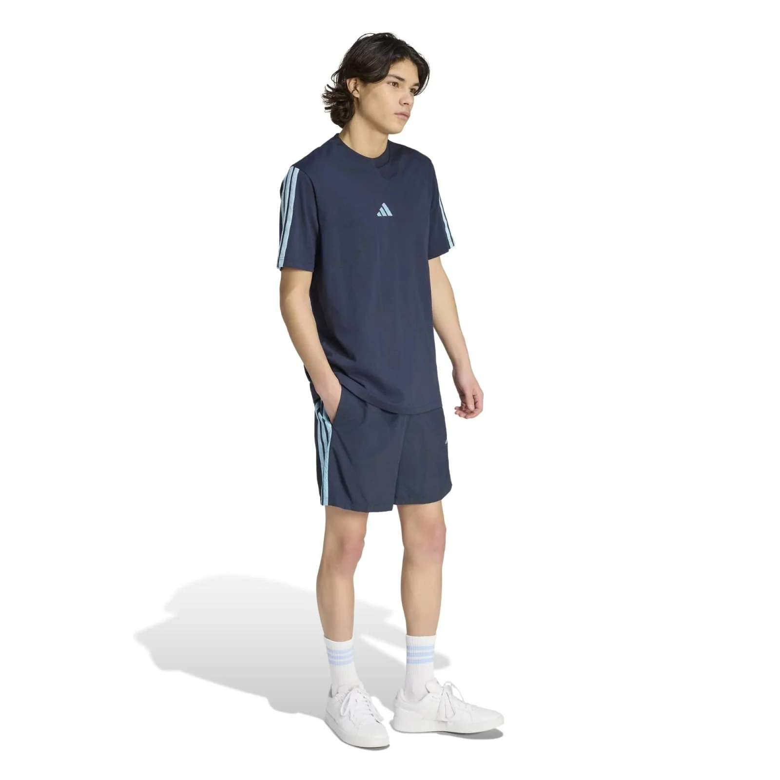 adidas Essentials 3-Stripes Single Jersey Mens T-Shirt - Image 5
