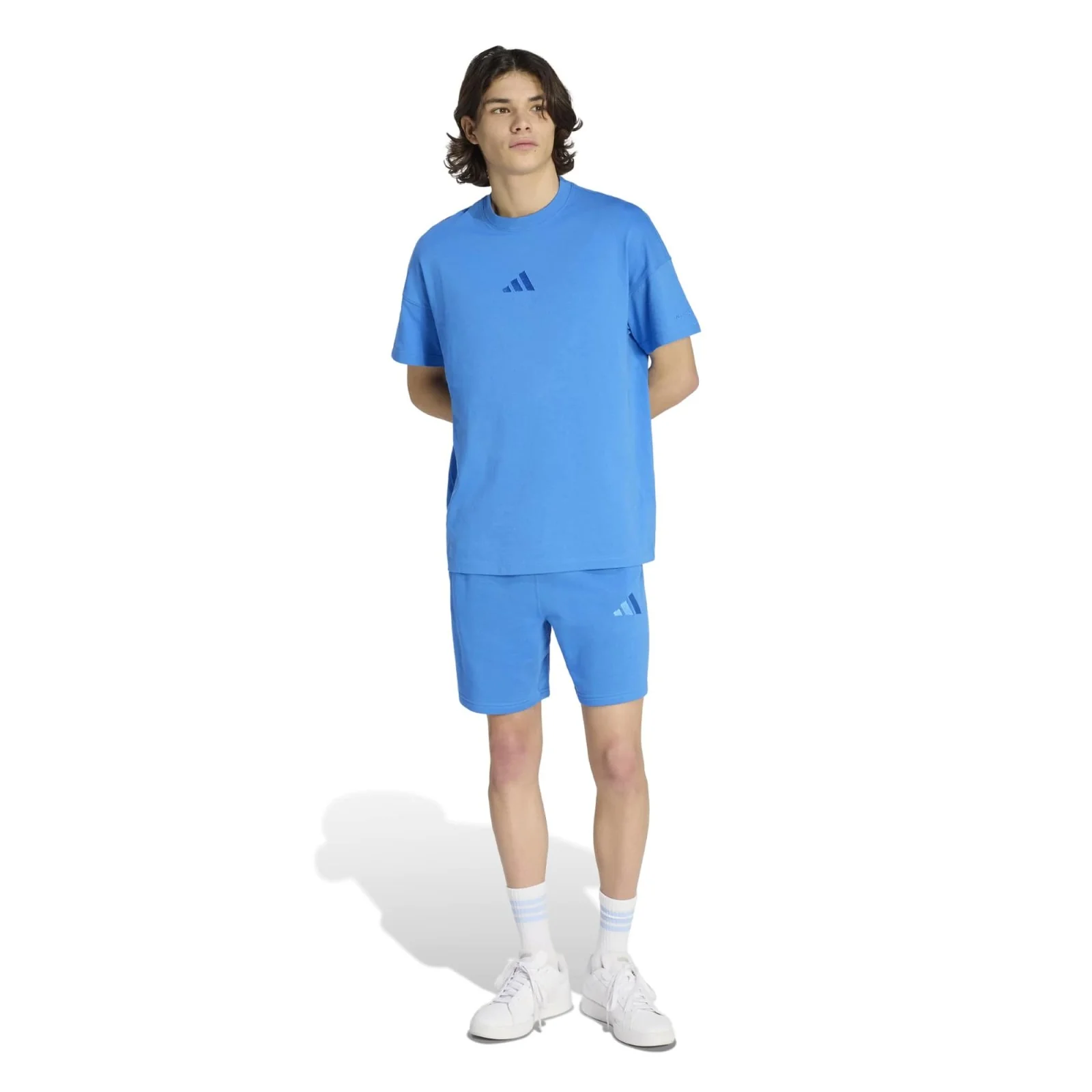 adidas ALL SZN French Terry Mens Regular-Fit Lounge Shorts - Image 5