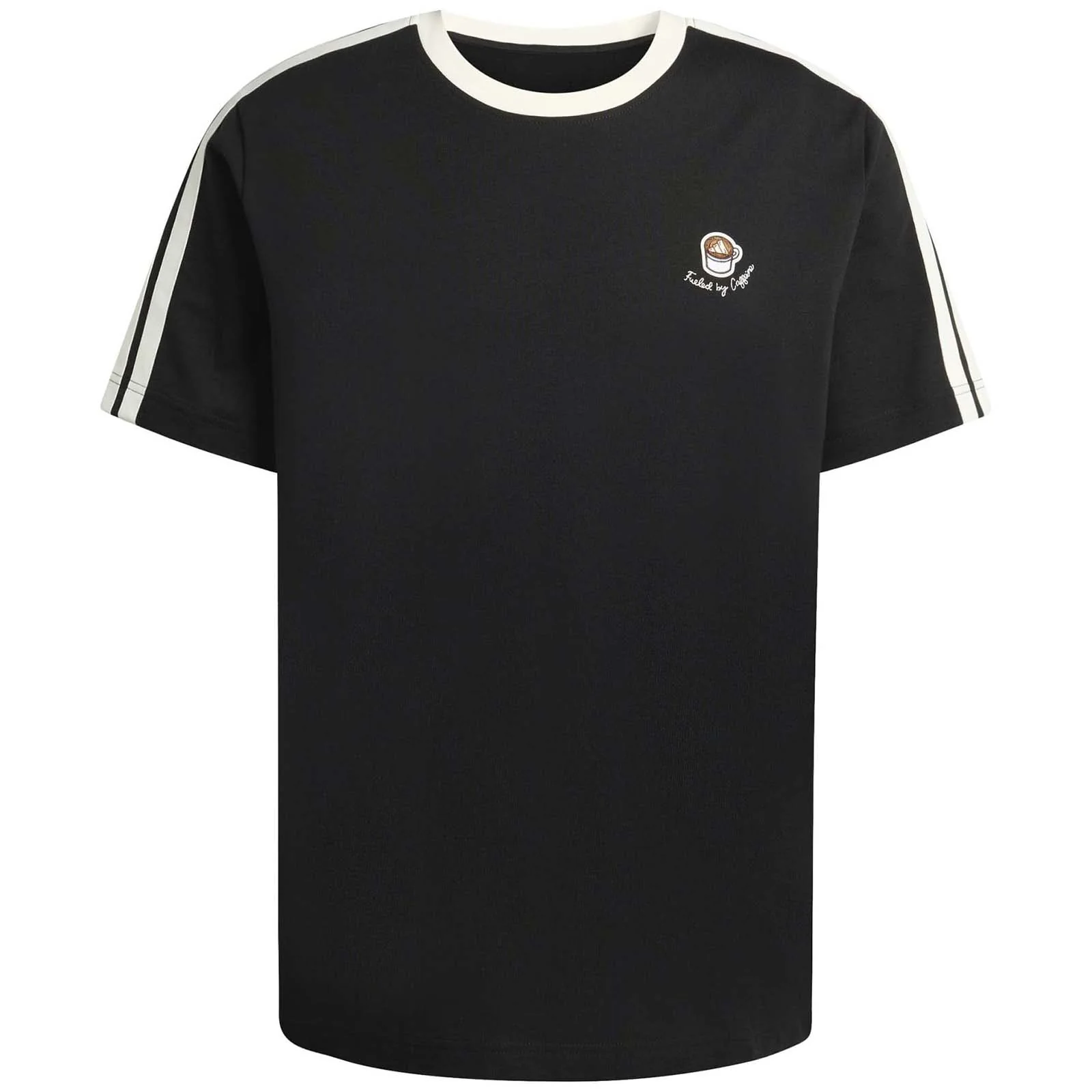 adidas Lux Coffee Cafe Cup Mens Loose-Fit Graphic T-Shirt - Image 6
