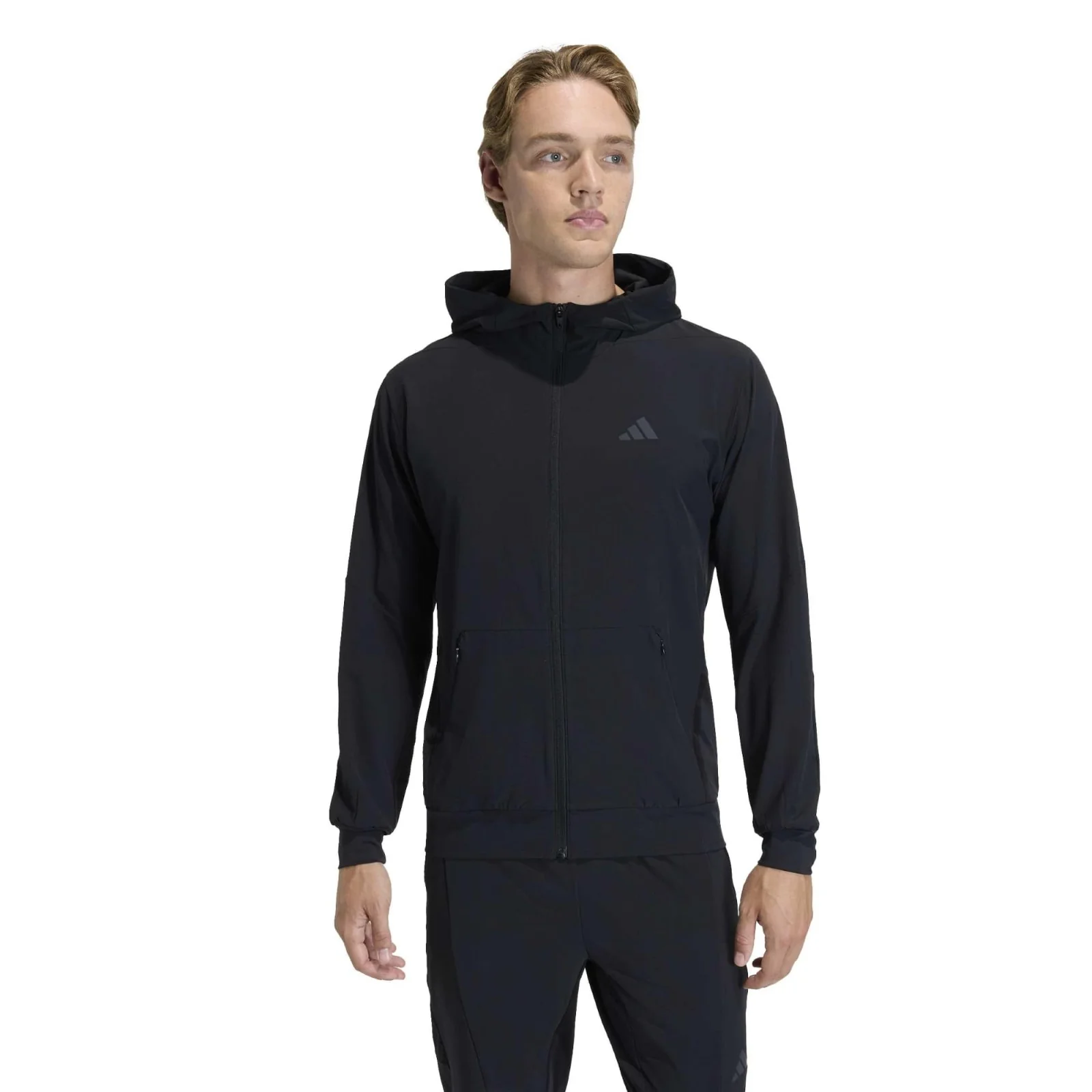 adidas D4T Workout Full-Zip Mens Hybrid Training Hoodie