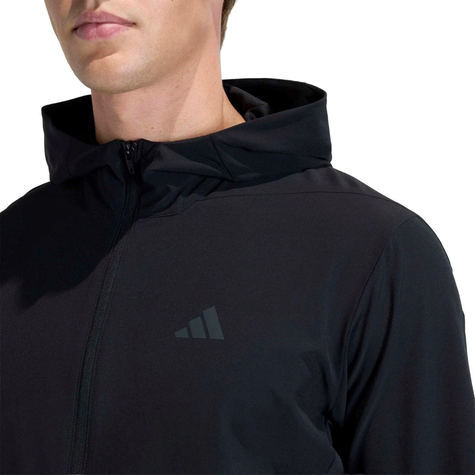 adidas D4T Workout Full-Zip Mens Hybrid Training Hoodie - Image 3