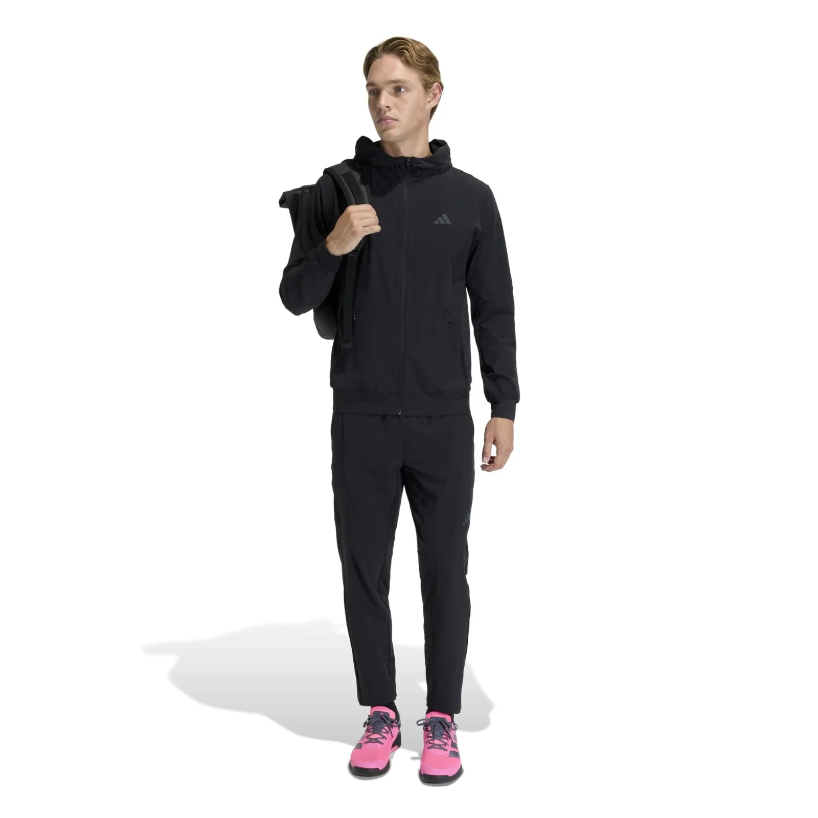 adidas D4T Workout Full-Zip Mens Hybrid Training Hoodie - Image 6