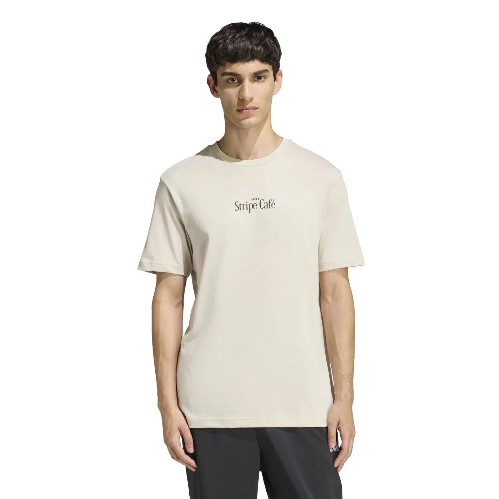 adidas Coffee Cafe Donut Box Mens Casual Graphic T-Shirt