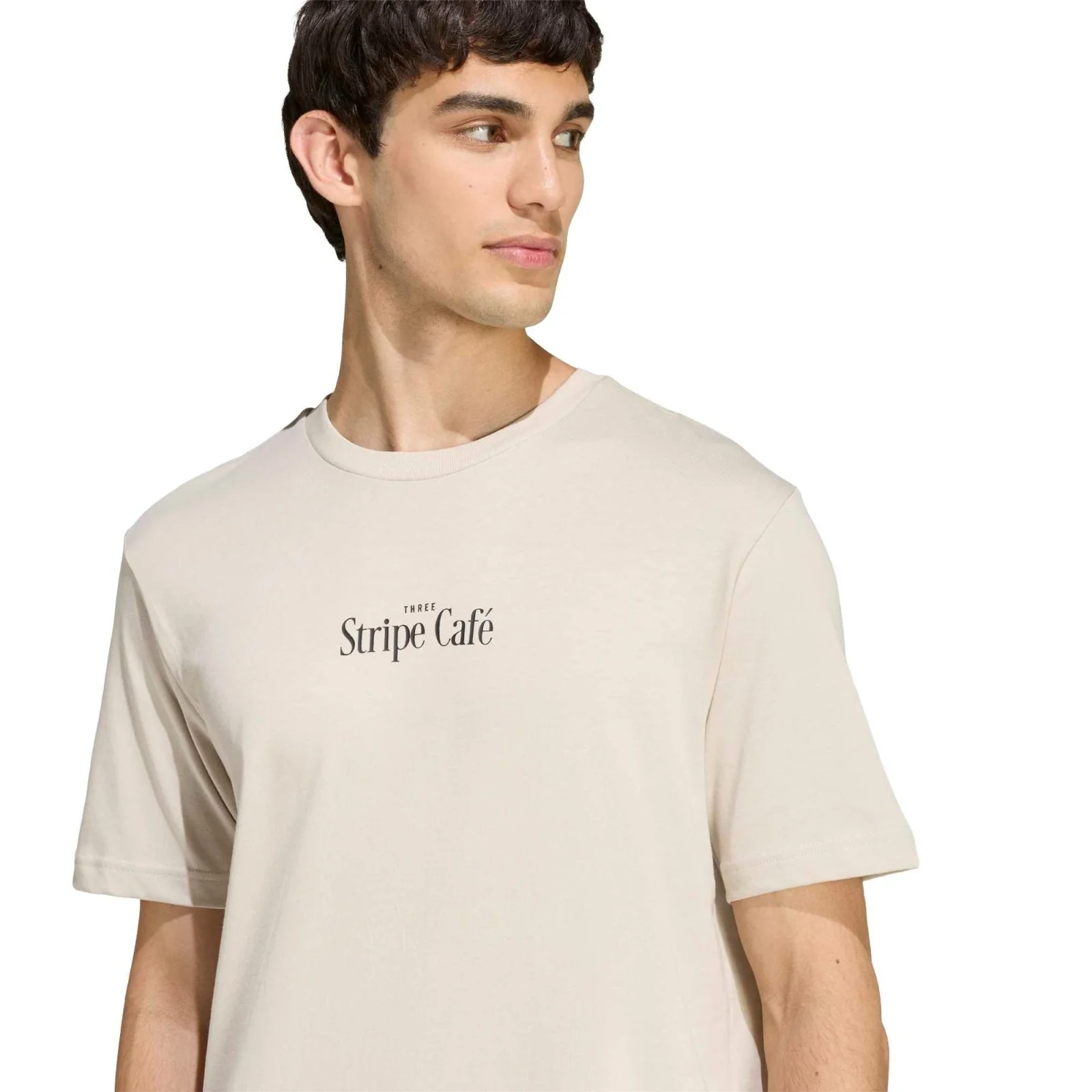 adidas Coffee Cafe Donut Box Mens Casual Graphic T-Shirt - Image 3