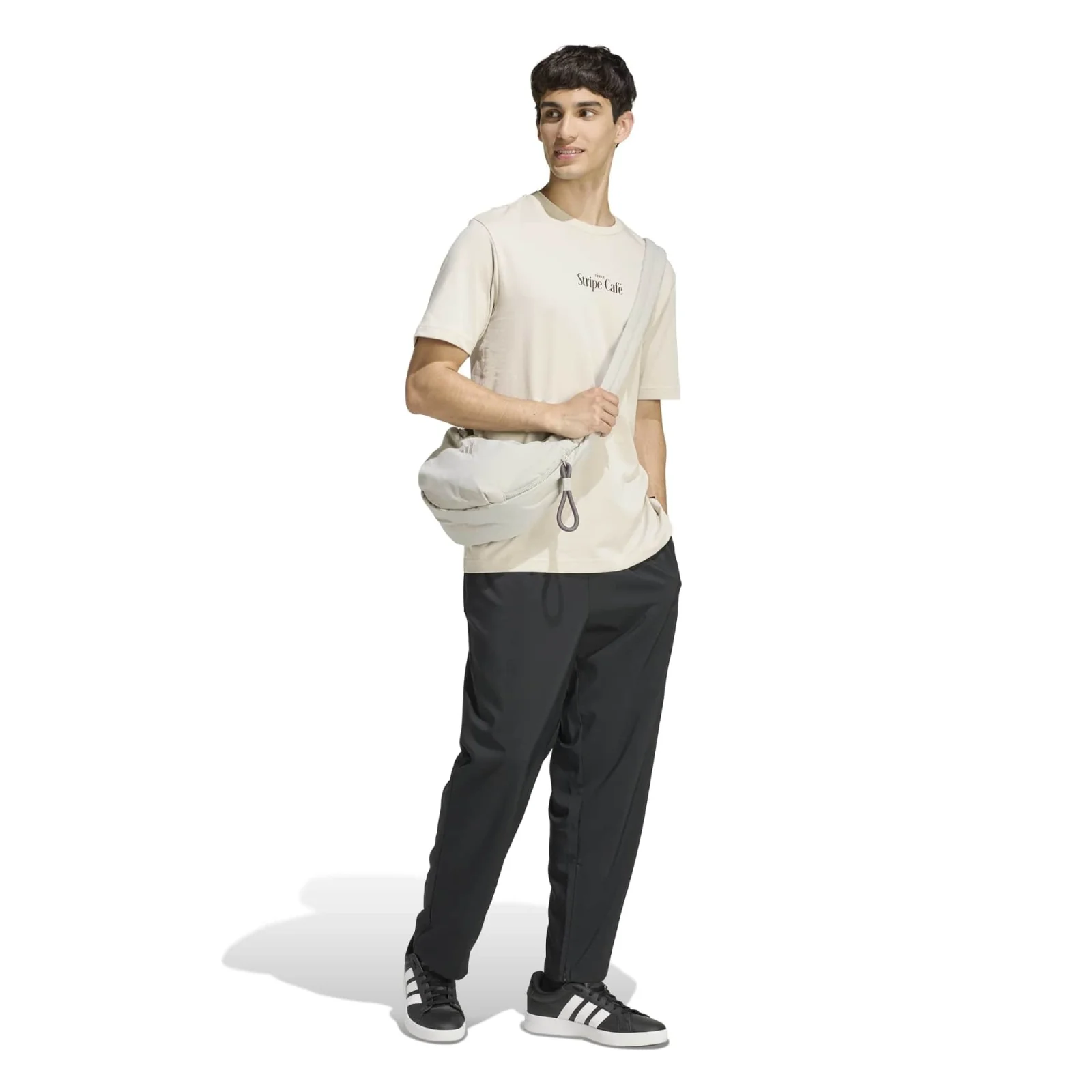 adidas Coffee Cafe Donut Box Mens Casual Graphic T-Shirt - Image 5