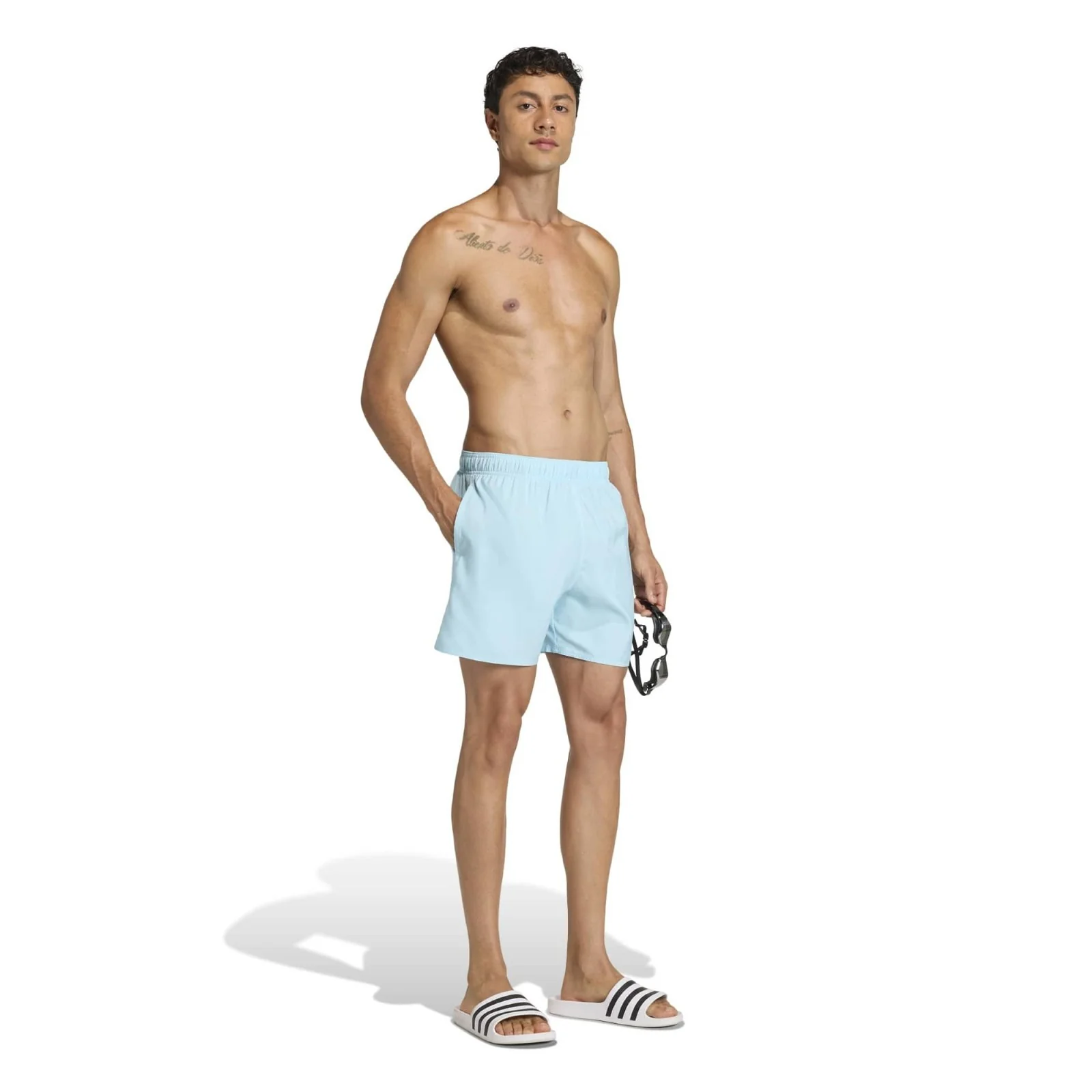adidas Essentials 5-inch Mens Regular-Fit Swim Shorts - Image 5
