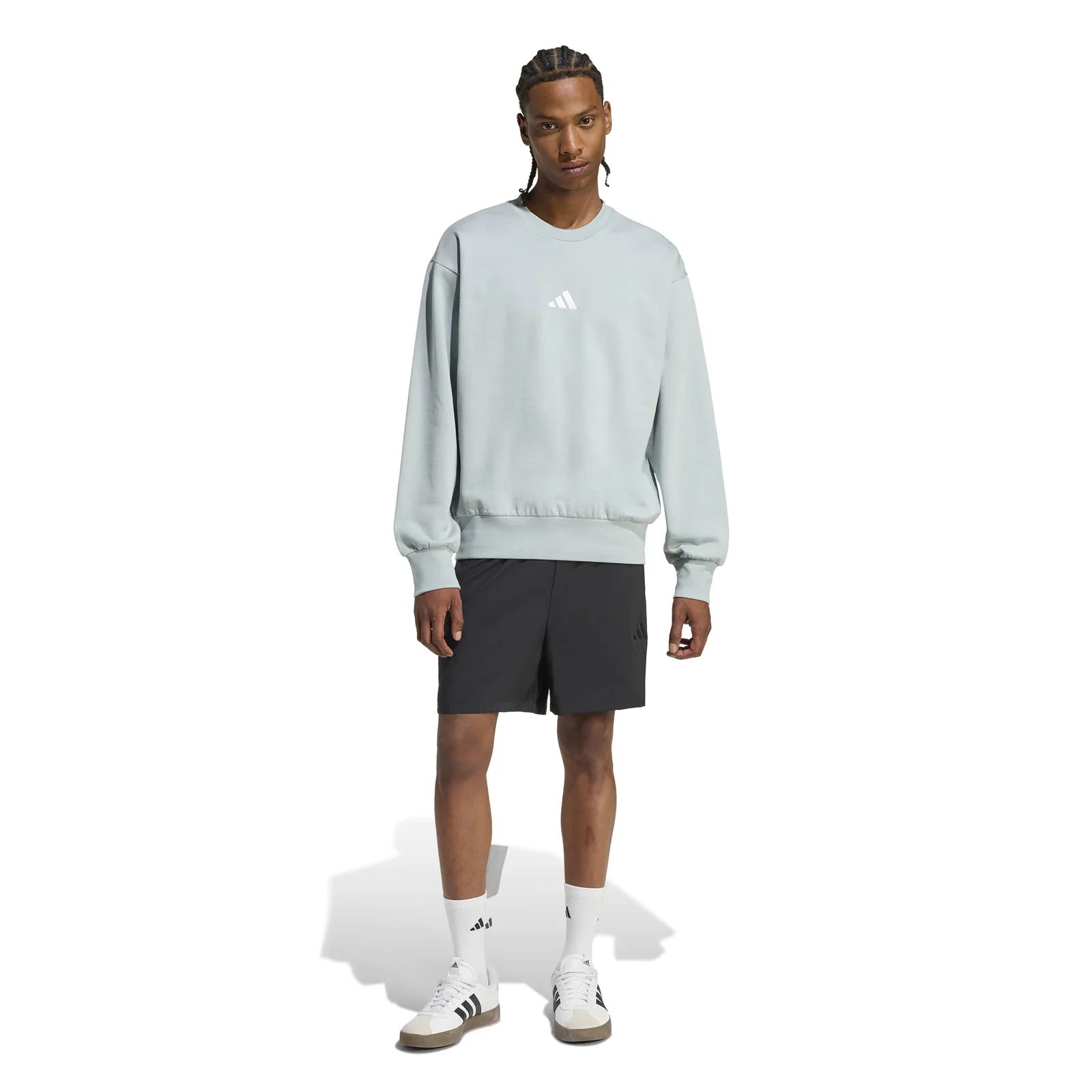 adidas Essentials Feelcozy Mens Regular-Fit Fleece Sweatshirt - Image 5