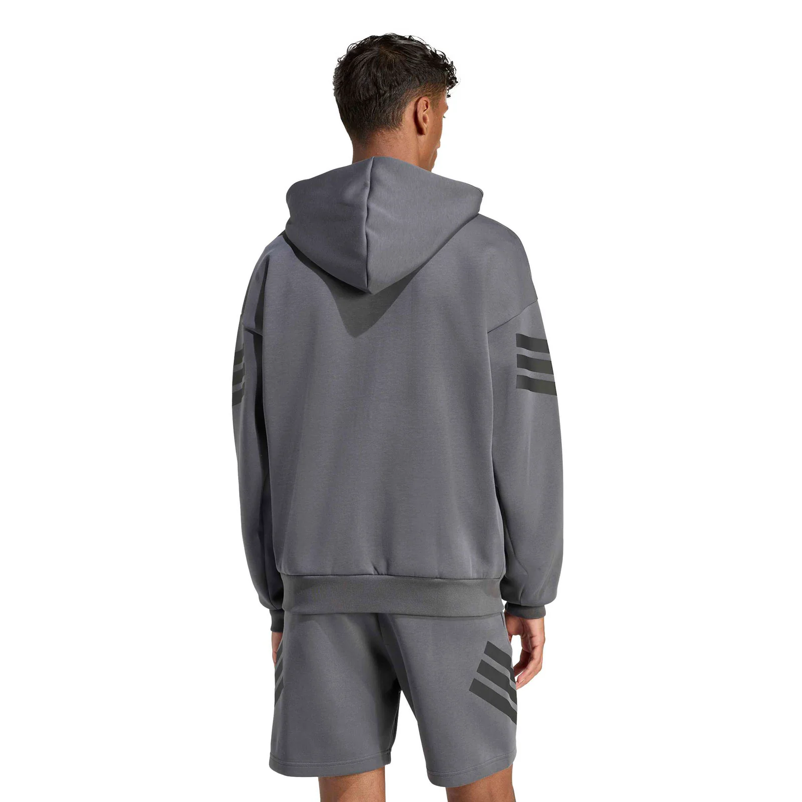 adidas Future Icons 3-Stripes Mens Full-Zip Hoodie - Image 2