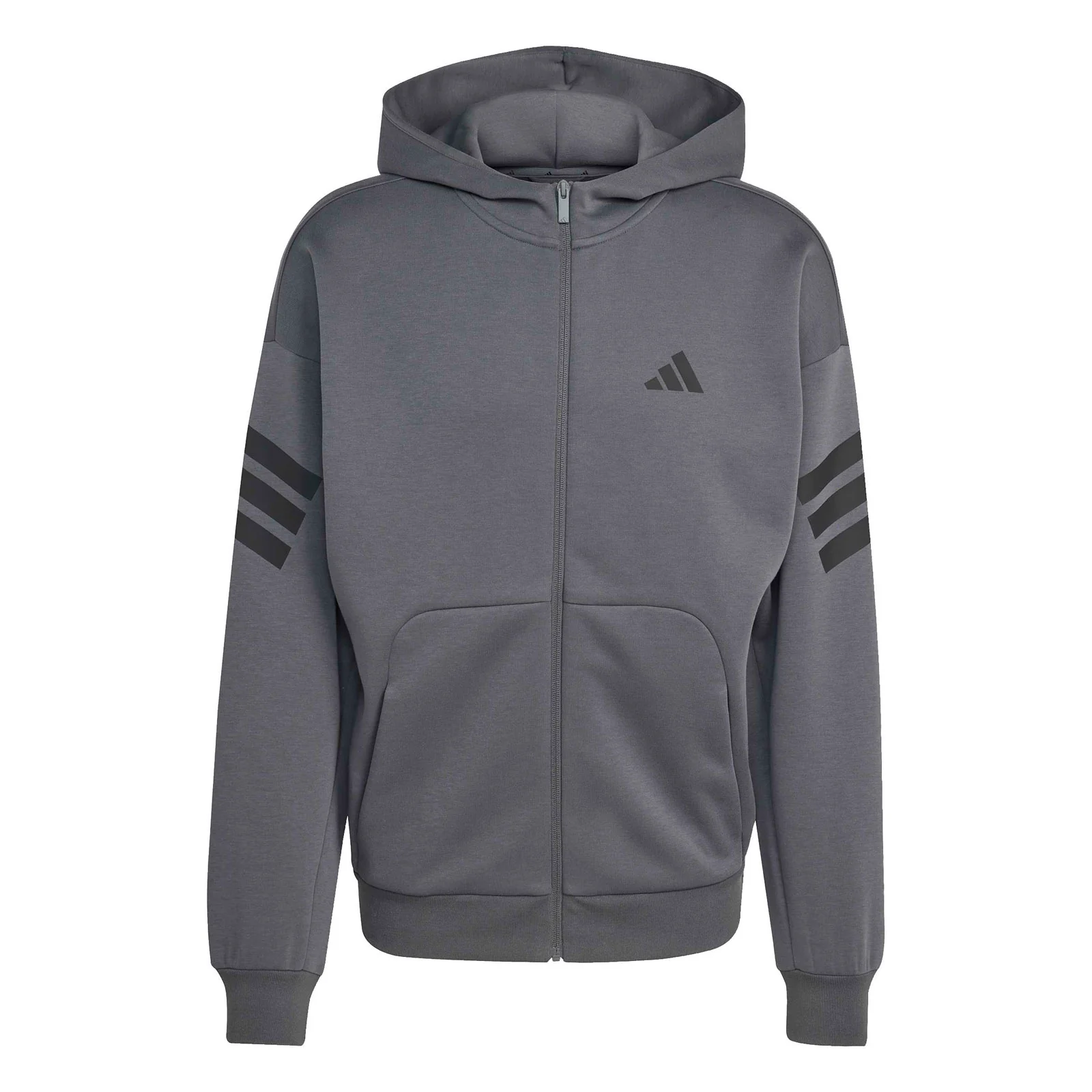 adidas Future Icons 3-Stripes Mens Full-Zip Hoodie - Image 6