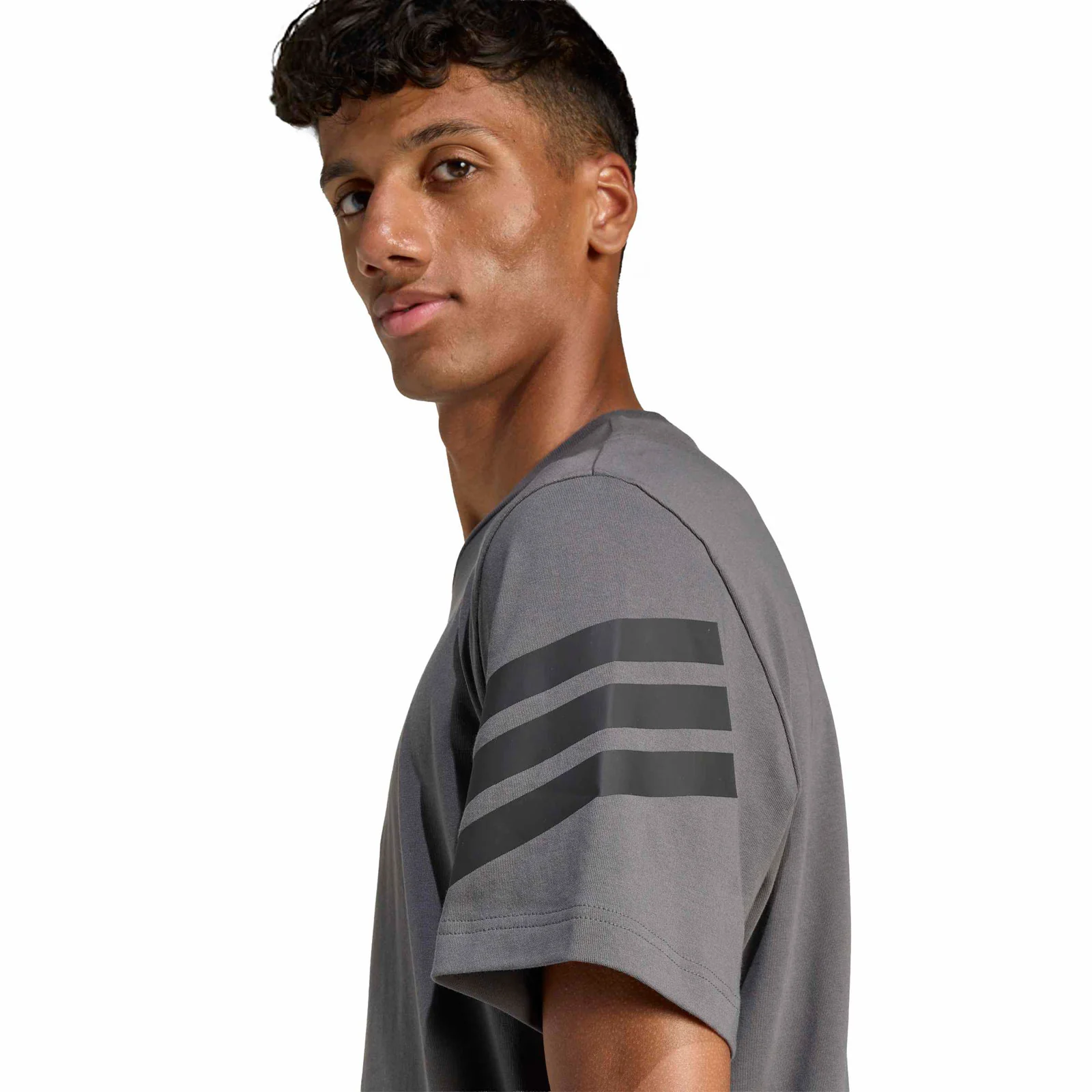 adidas Future Icons 3-Stripes Mens Short-Sleeve T-Shirt - Image 4