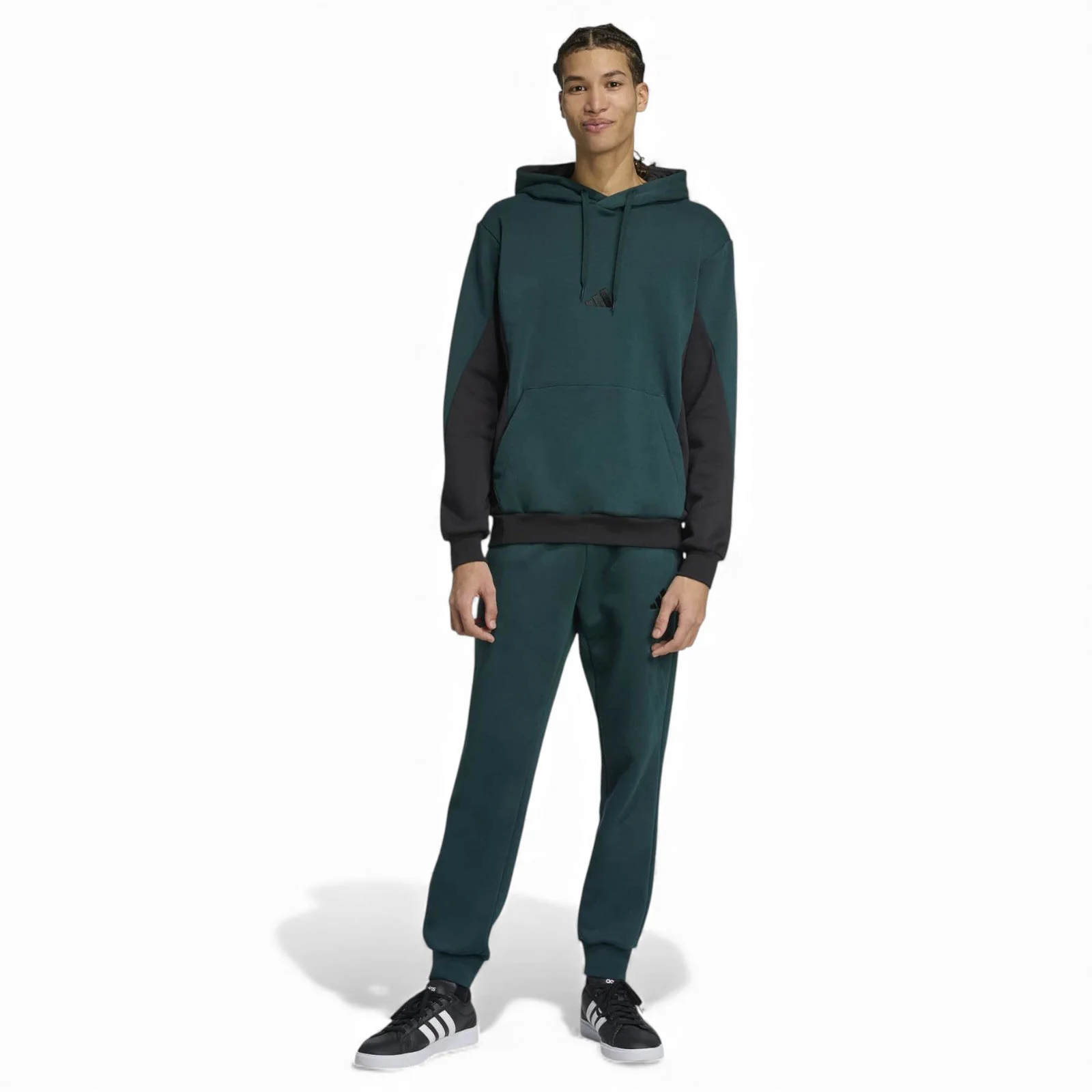 adidas Sportswear Fleece Colorblock Mens Hooded Tracksuit