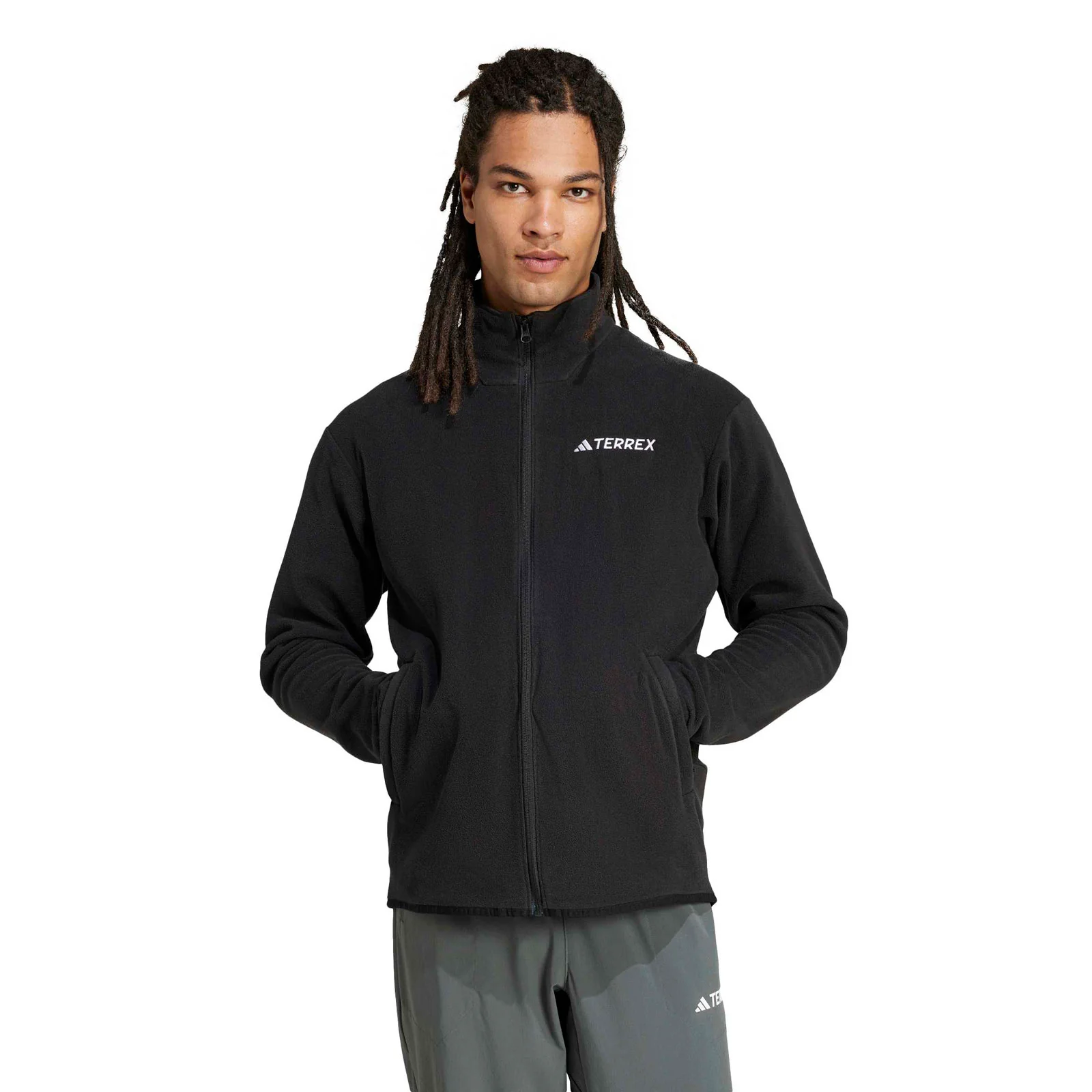 adidas Multi Essentials Mens Full-Zip Fleece Jacket