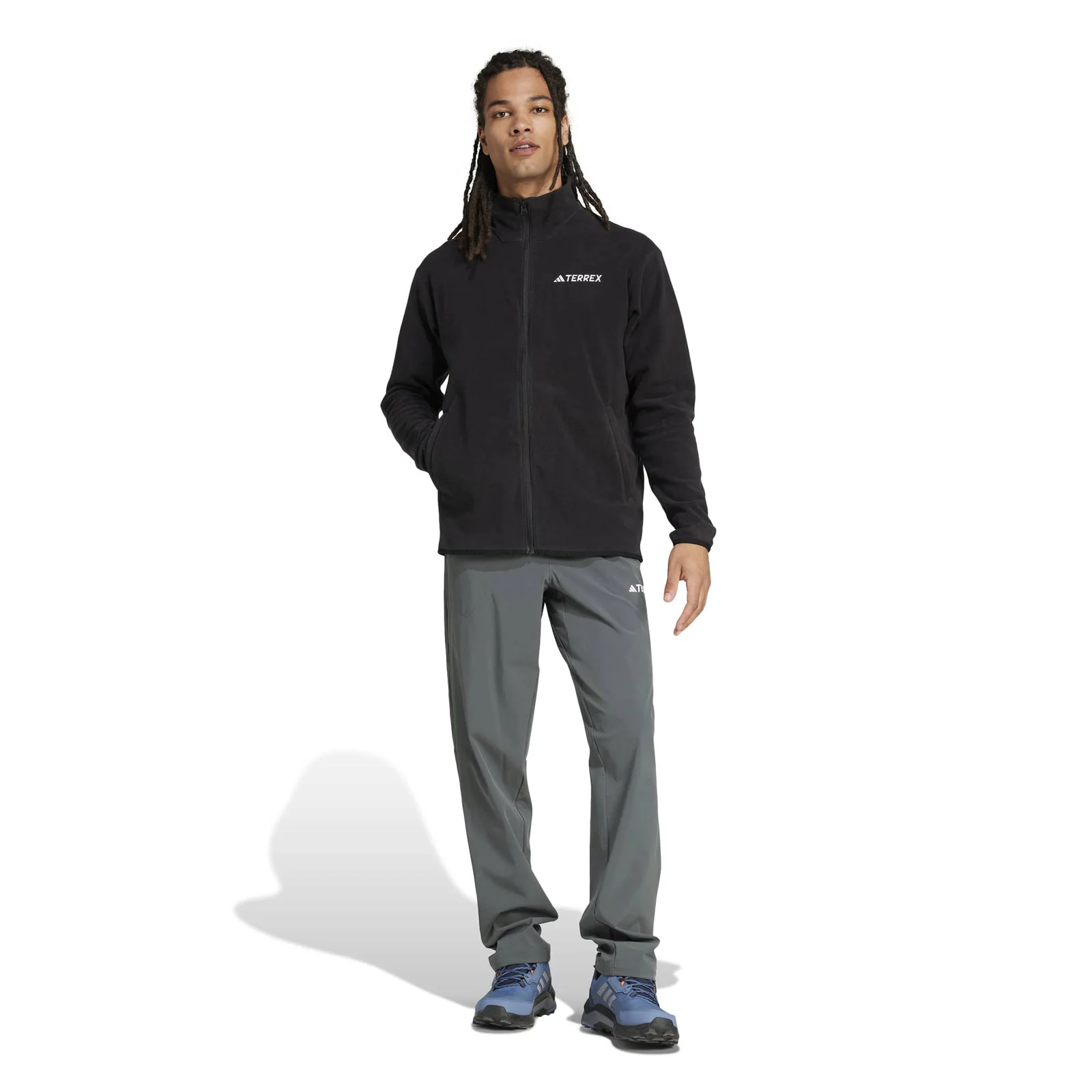 adidas Multi Essentials Mens Full-Zip Fleece Jacket - Image 6