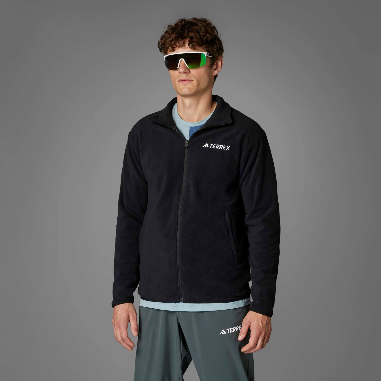 adidas Multi Essentials Mens Full-Zip Fleece Jacket - Image 7