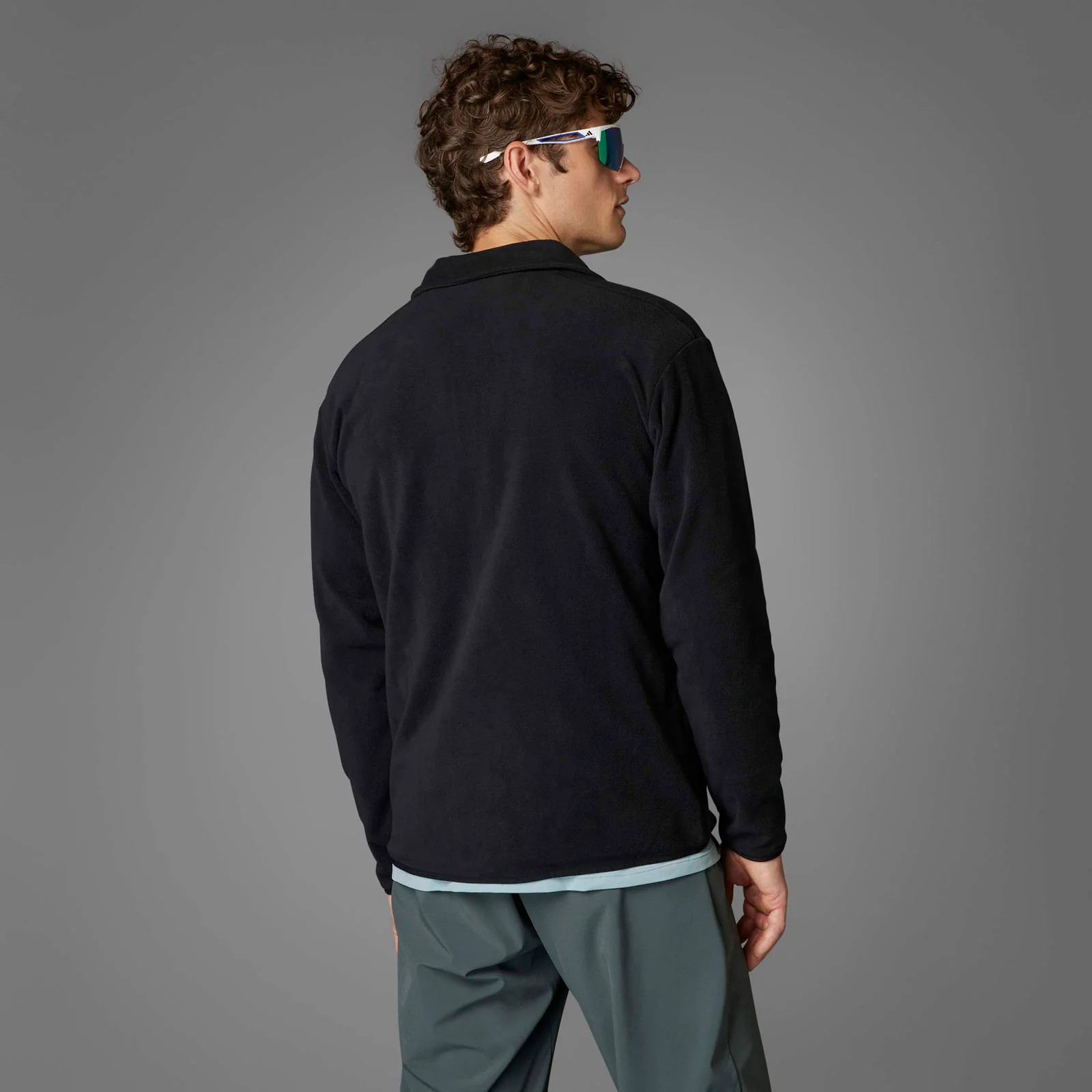 adidas Multi Essentials Mens Full-Zip Fleece Jacket - Image 8