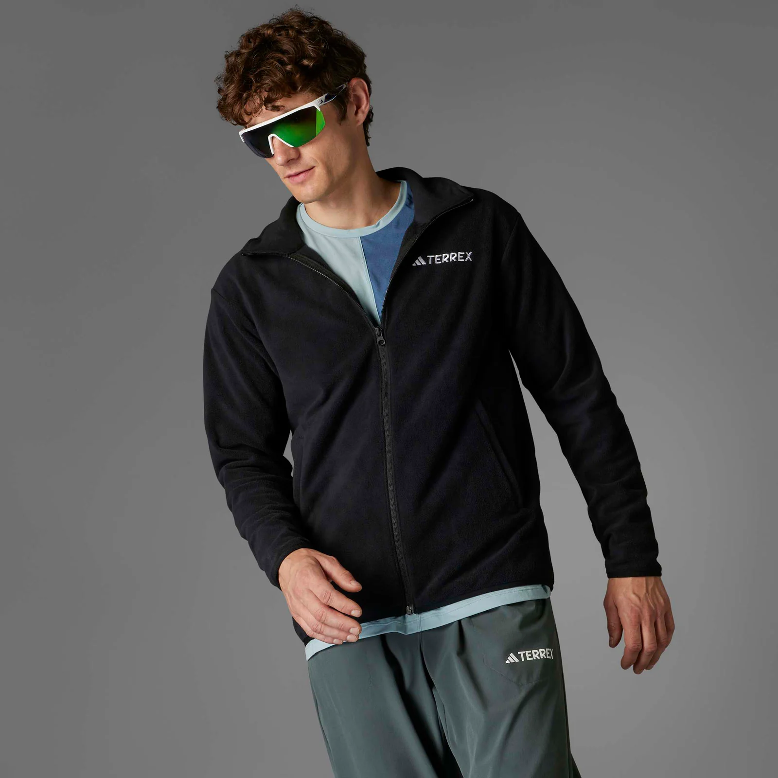 adidas Multi Essentials Mens Full-Zip Fleece Jacket - Image 9