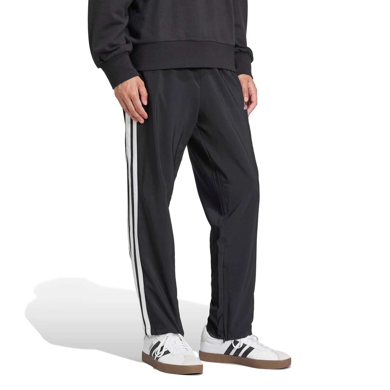 adidas Essentials 3-Stripes Stanford Mens Open Hem Joggers - Image 3
