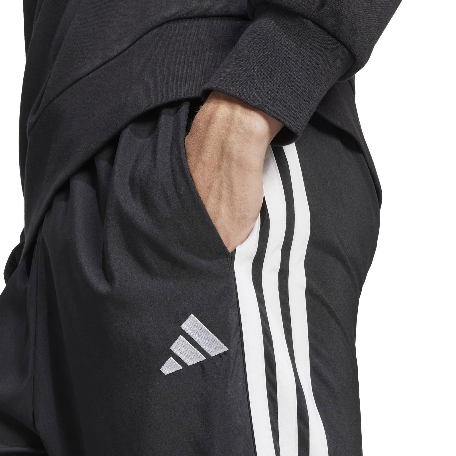 adidas Essentials 3-Stripes Stanford Mens Open Hem Joggers - Image 4