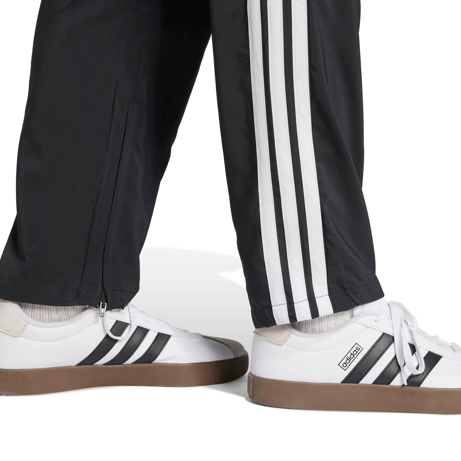 adidas Essentials 3-Stripes Stanford Mens Open Hem Joggers - Image 5