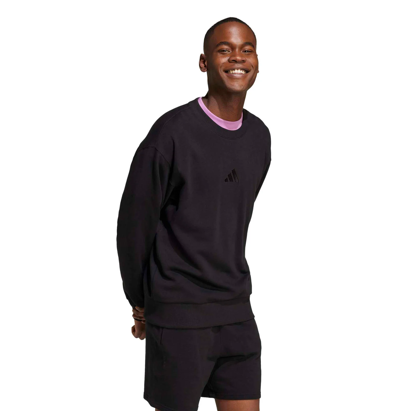 adidas All SZN French Terry Mens Crewneck Sweatshirt - Image 3