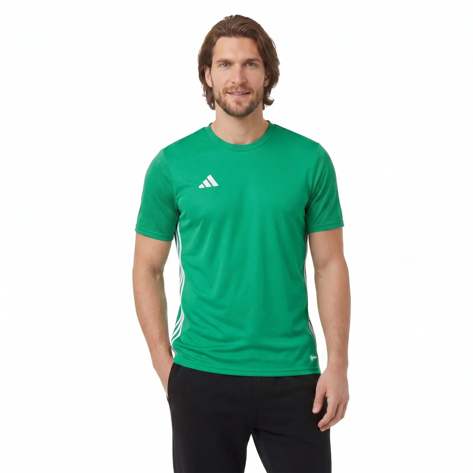 adidas Tabela 23 Crewneck Short Sleeve Mens Football Jersey - Image 3