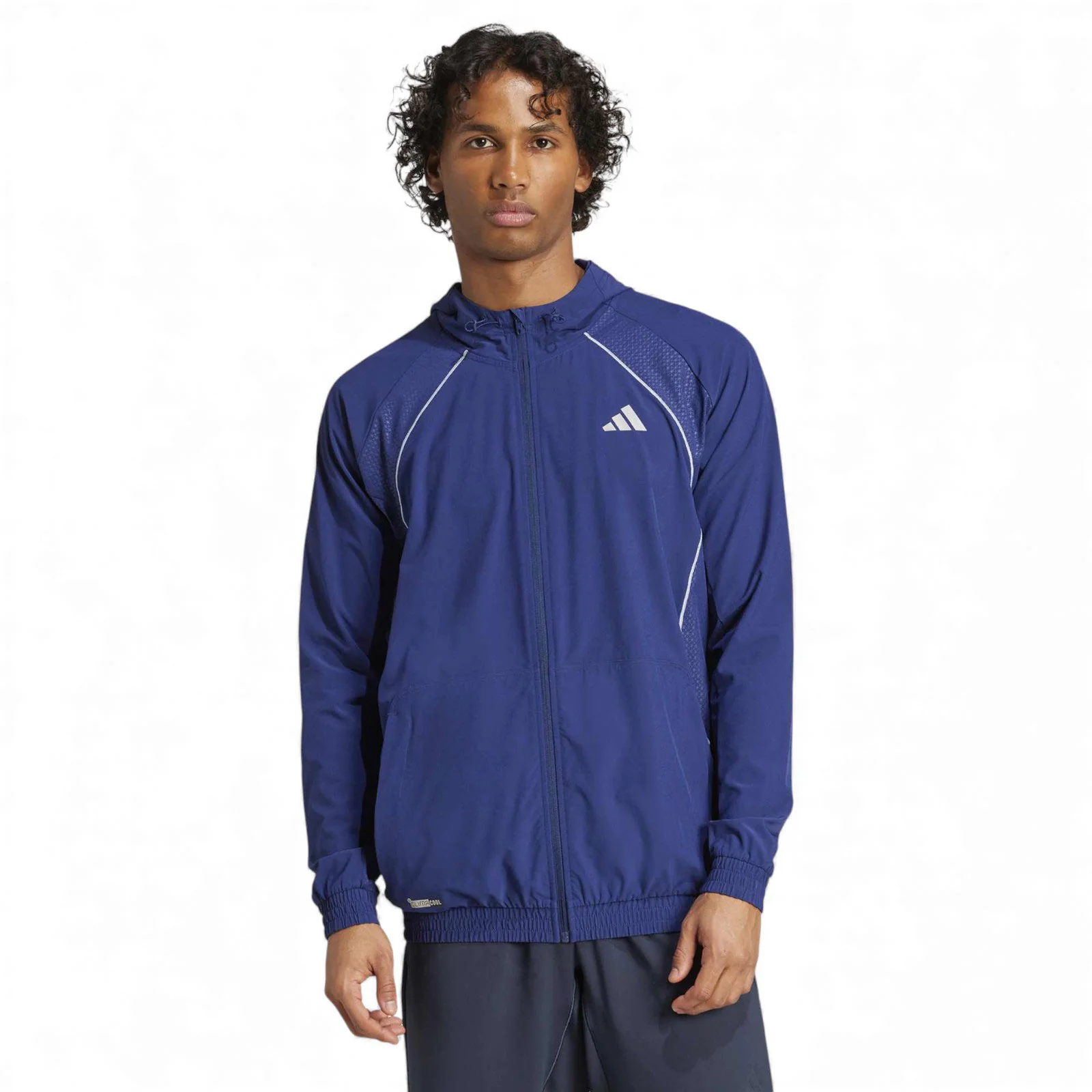 adidas Tech Apparel Mens Slim-Fit Hooded Tracktop