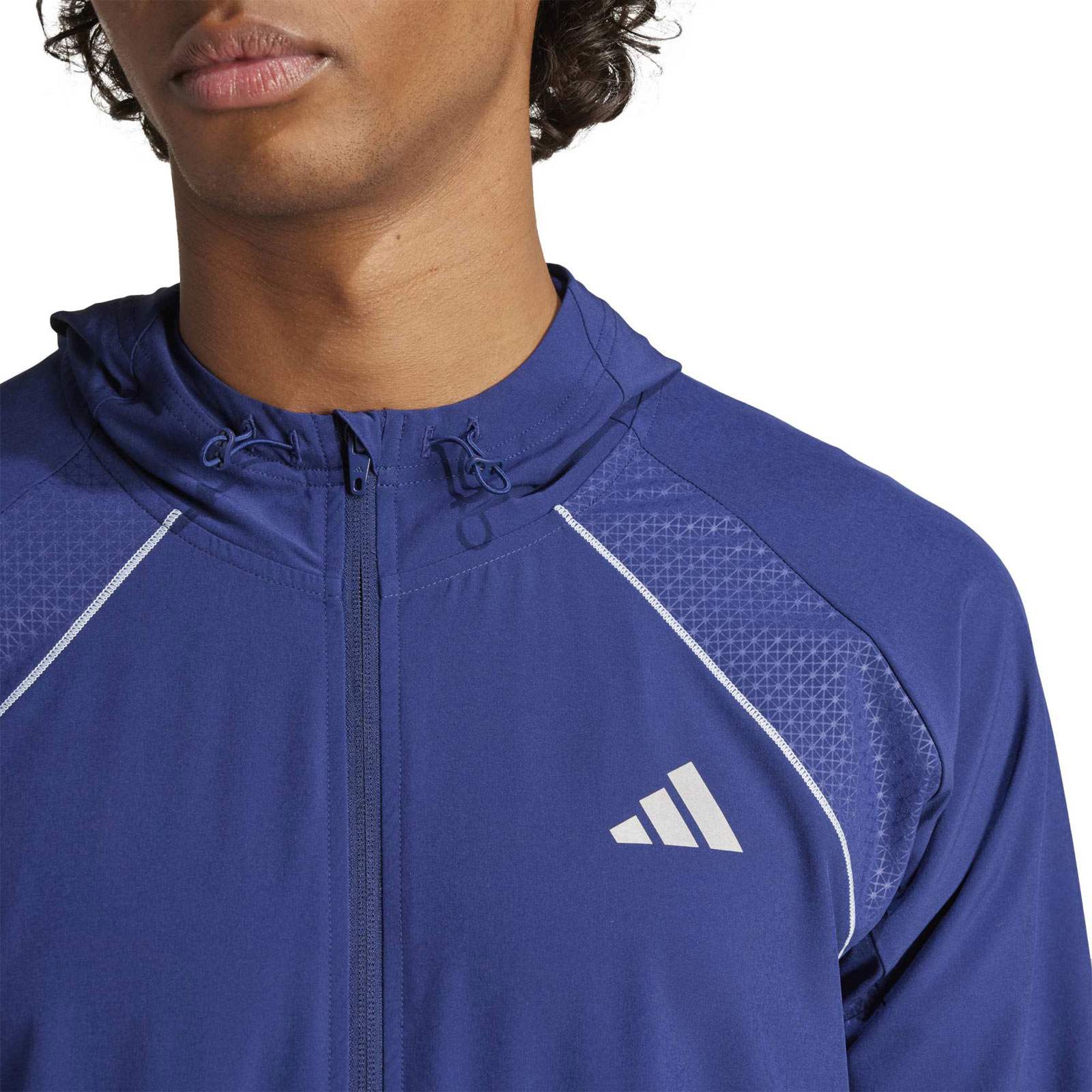 adidas Tech Apparel Mens Slim-Fit Hooded Tracktop - Image 3