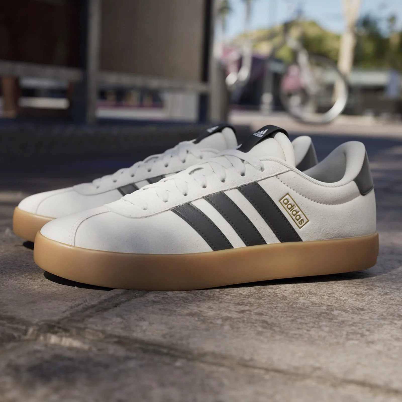 adidas VL Court 3.0 Mens Regular-Fit Lace Trainers - Image 10