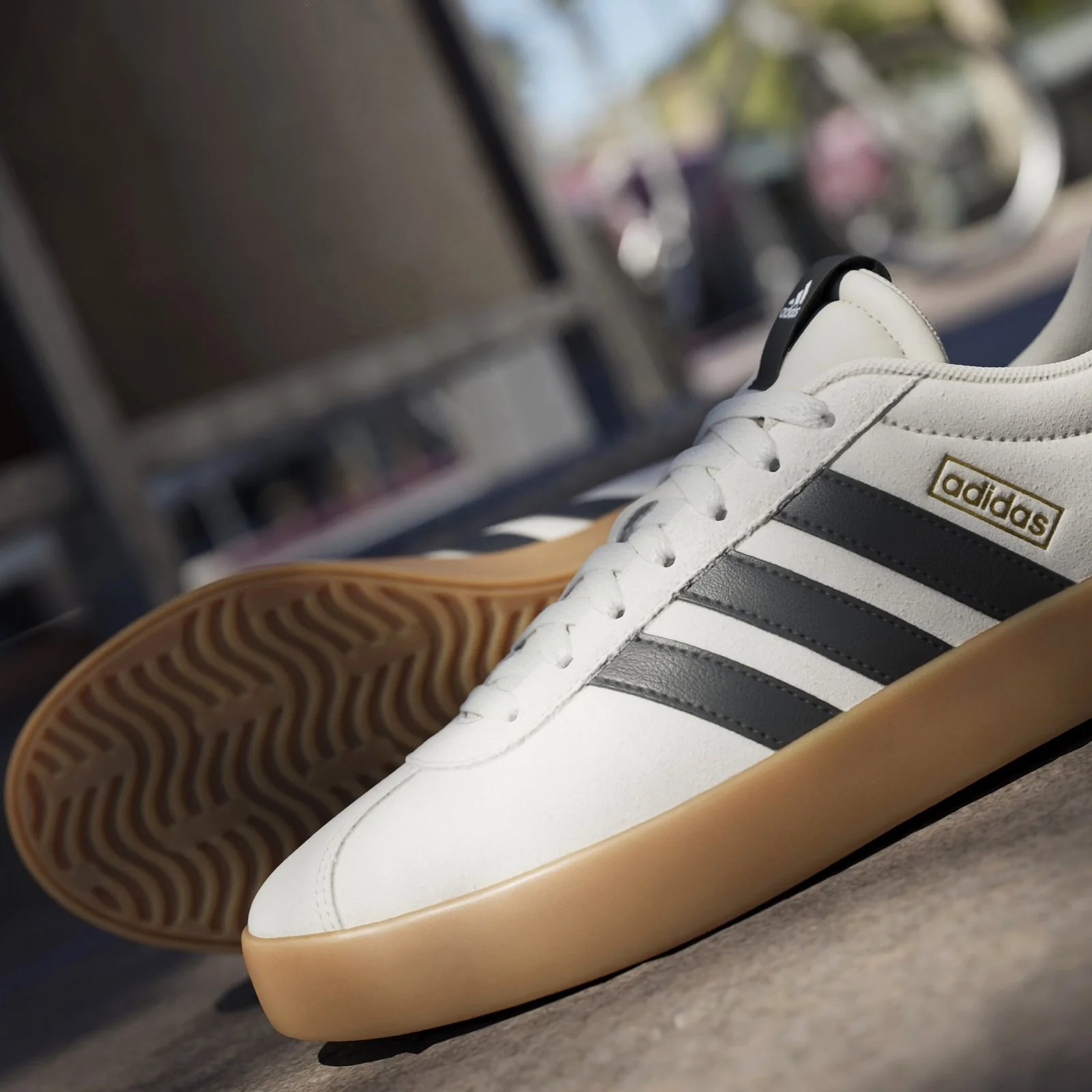 adidas VL Court 3.0 Mens Regular-Fit Lace Trainers - Image 12