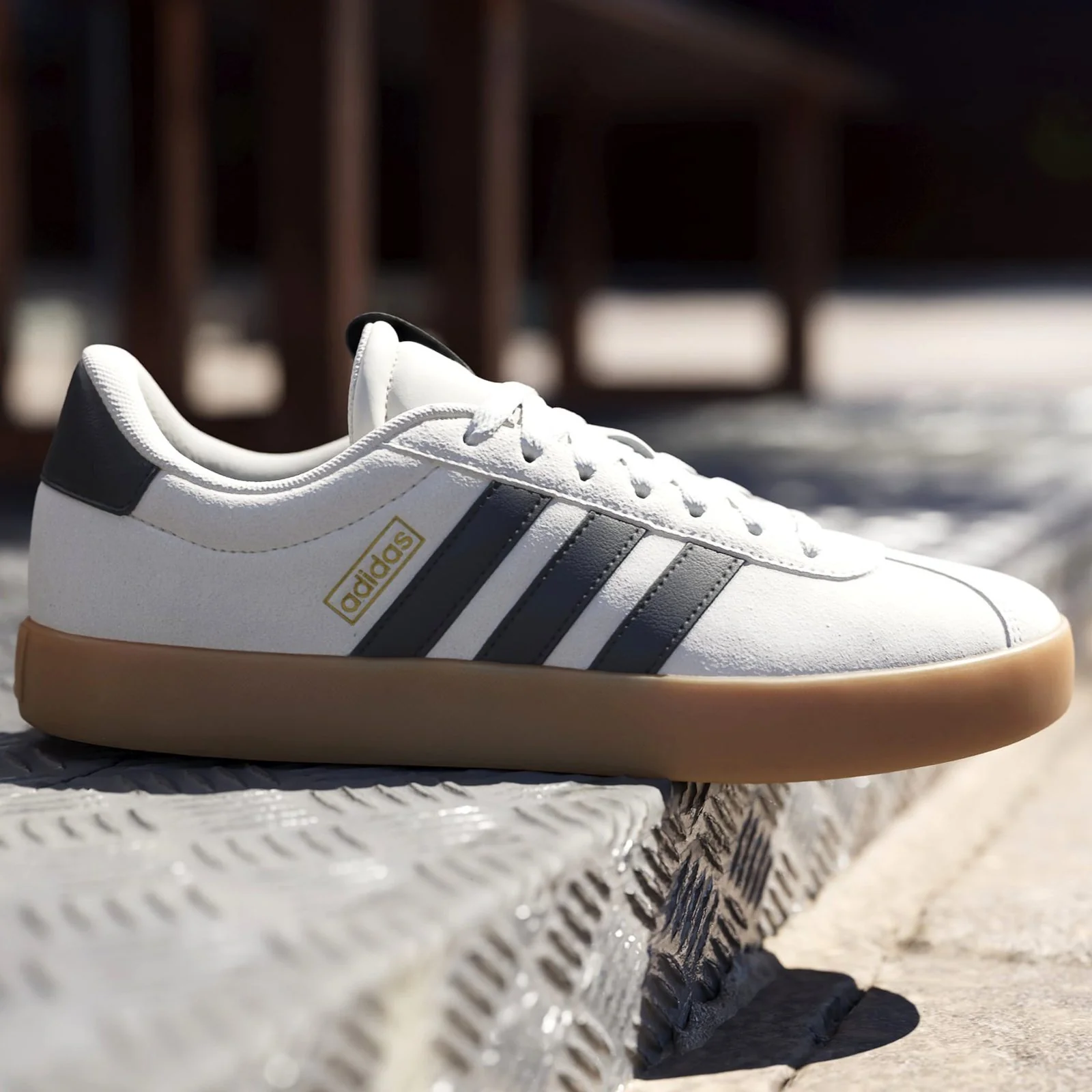 adidas VL Court 3.0 Mens Regular-Fit Lace Trainers - Image 9