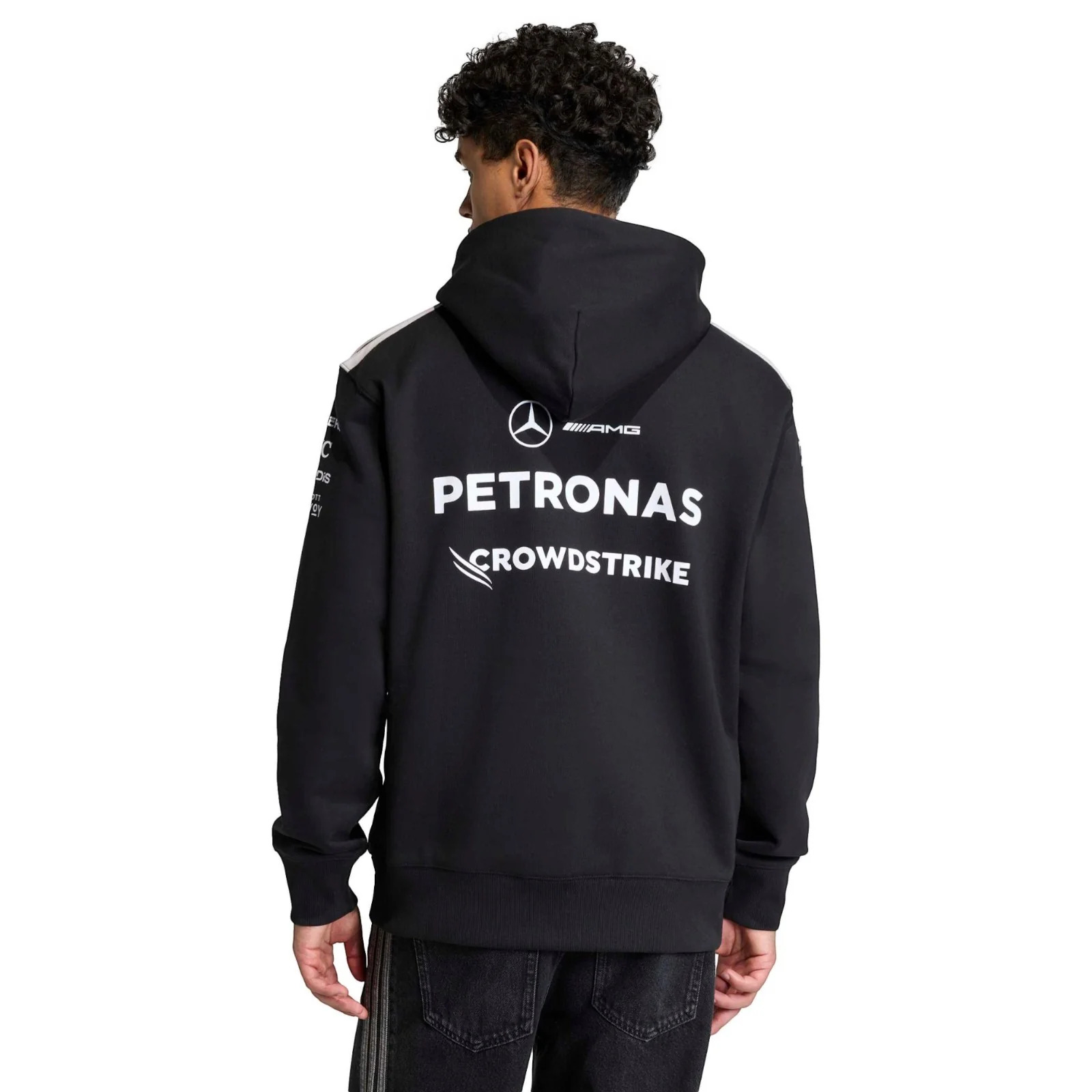 adidas Mercedes Formula 1 Motorsport Adults Driver Hoodie - Image 2