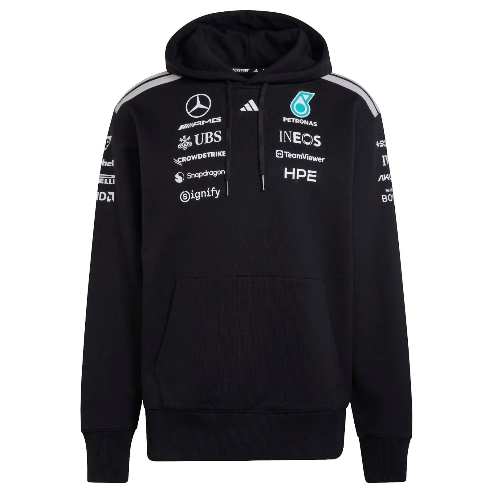 adidas Mercedes Formula 1 Motorsport Adults Driver Hoodie - Image 5