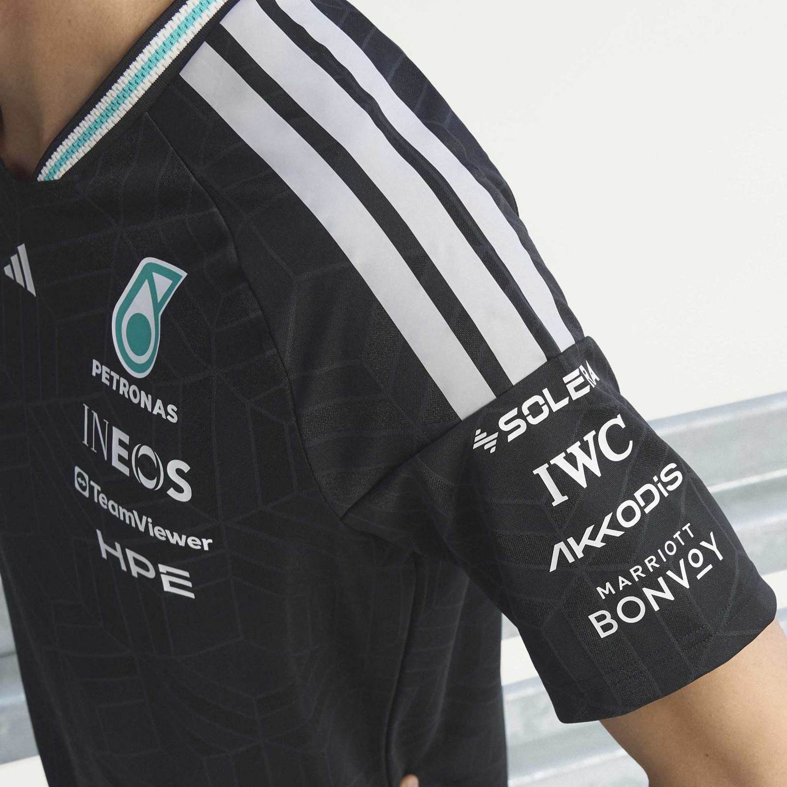 adidas Mercedes Formula 1 Motorsport Adults Driver Jersey - Image 11