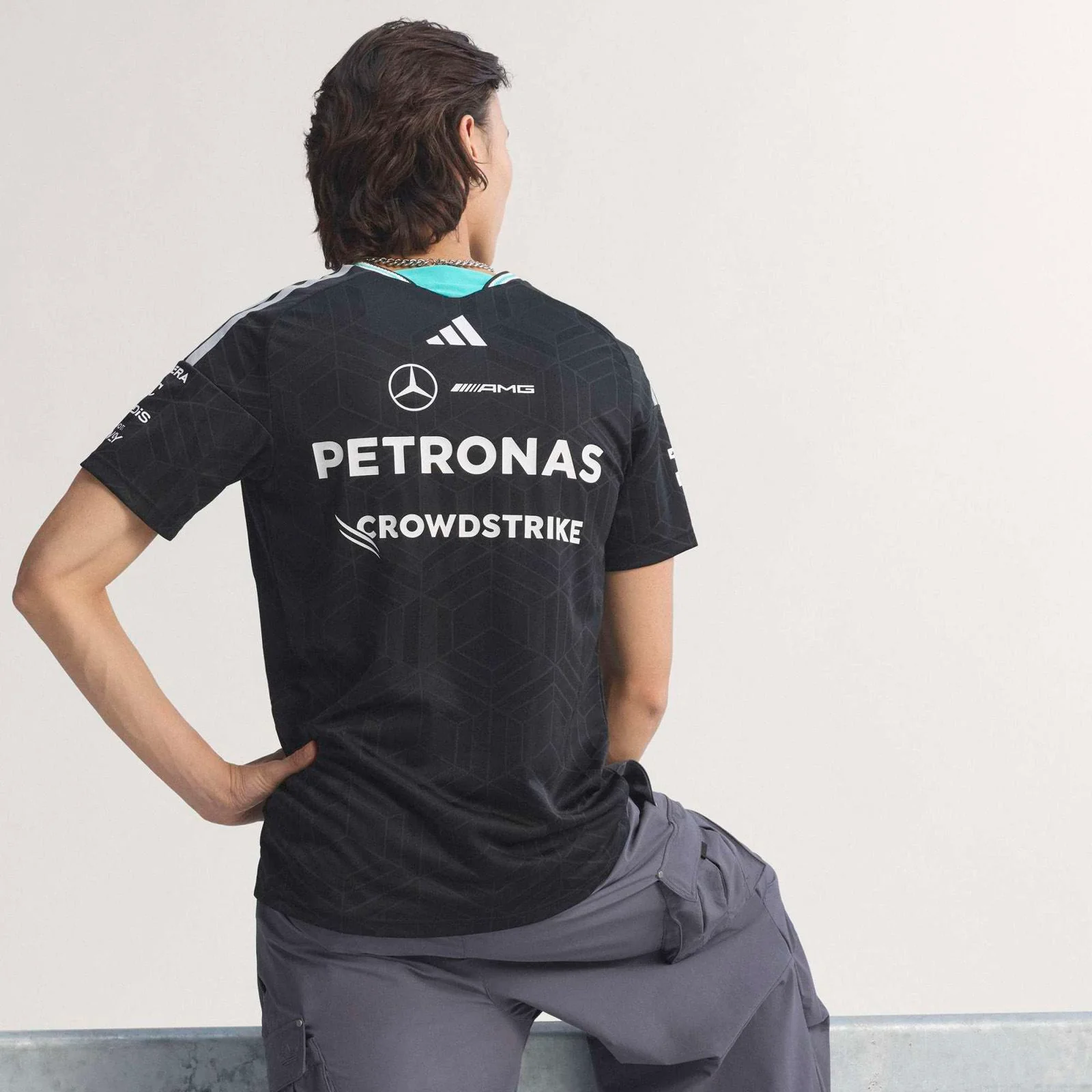 adidas Mercedes Formula 1 Motorsport Adults Driver Jersey - Image 7