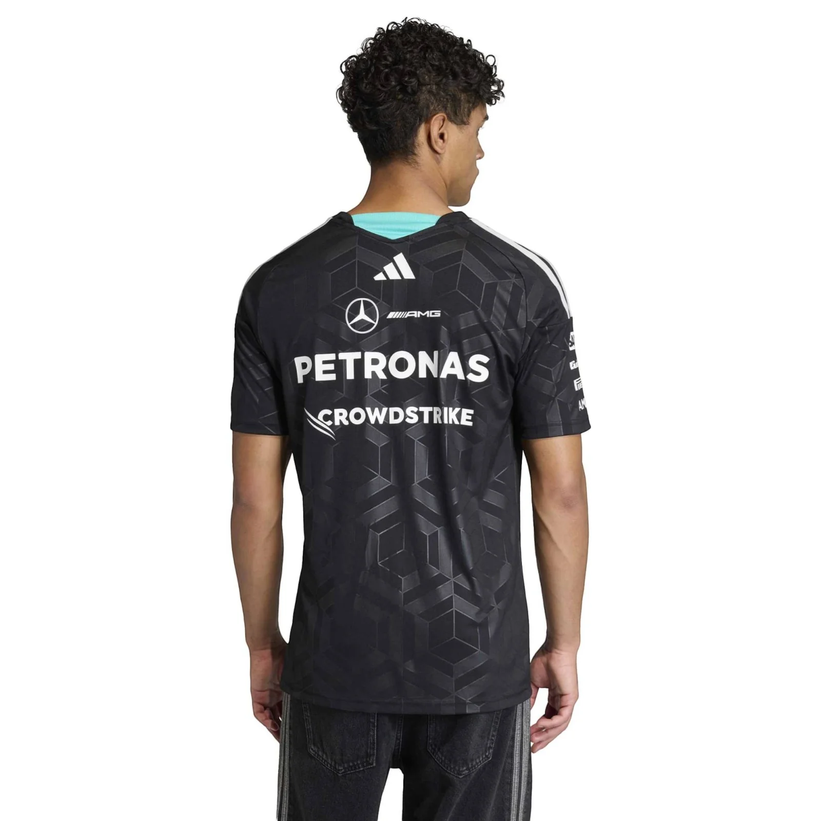 adidas Mercedes Formula 1 Motorsport Adults Driver Jersey - Image 2