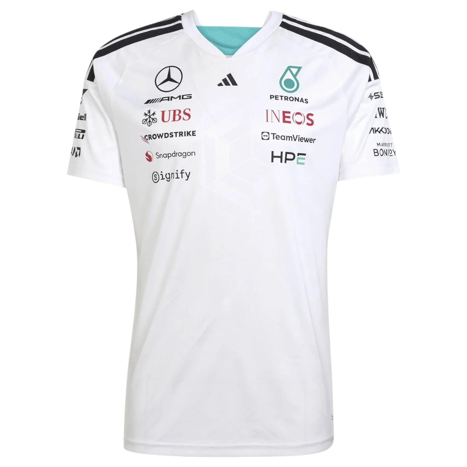 adidas Mercedes AMG Petronas Formula 1 Mens Driver Jersey - Image 6