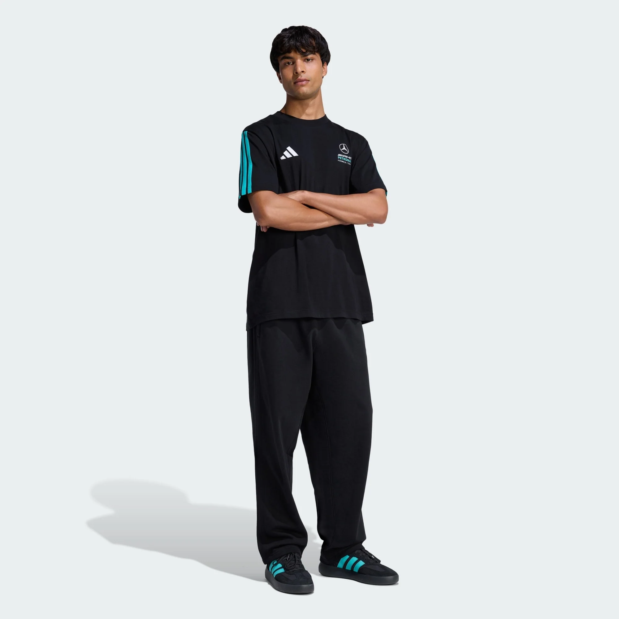 adidas Mercedes AMG Petronas Formula 1 Team DNA T-Shirt - Image 5