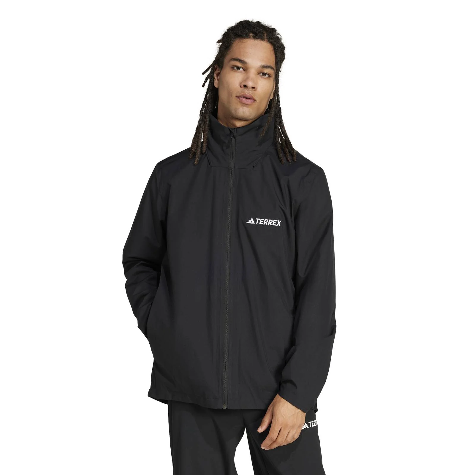 adidas Terrex Multi Essentials Mens Full-Zip Rain Jacket