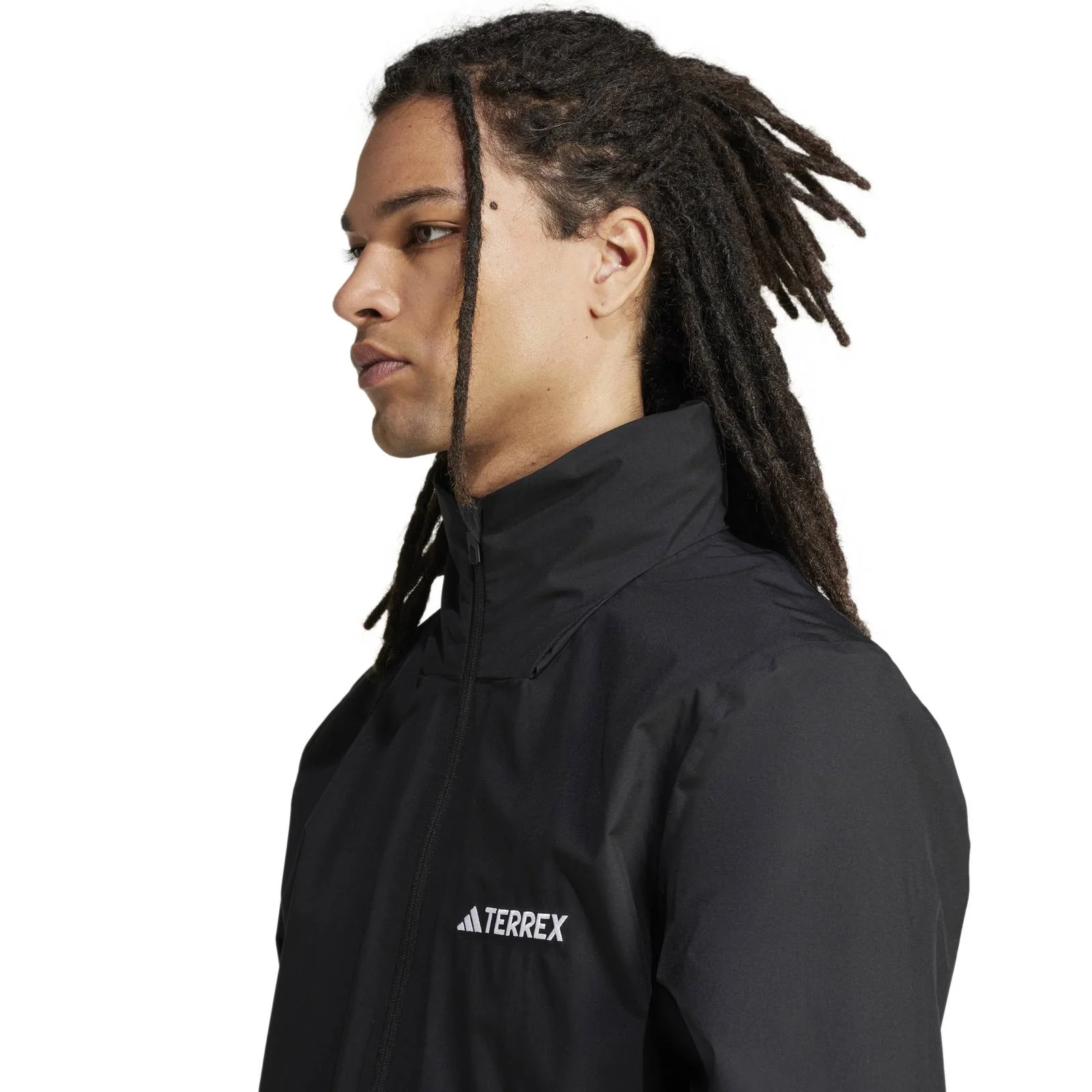 adidas Terrex Multi Essentials Mens Full-Zip Rain Jacket - Image 3