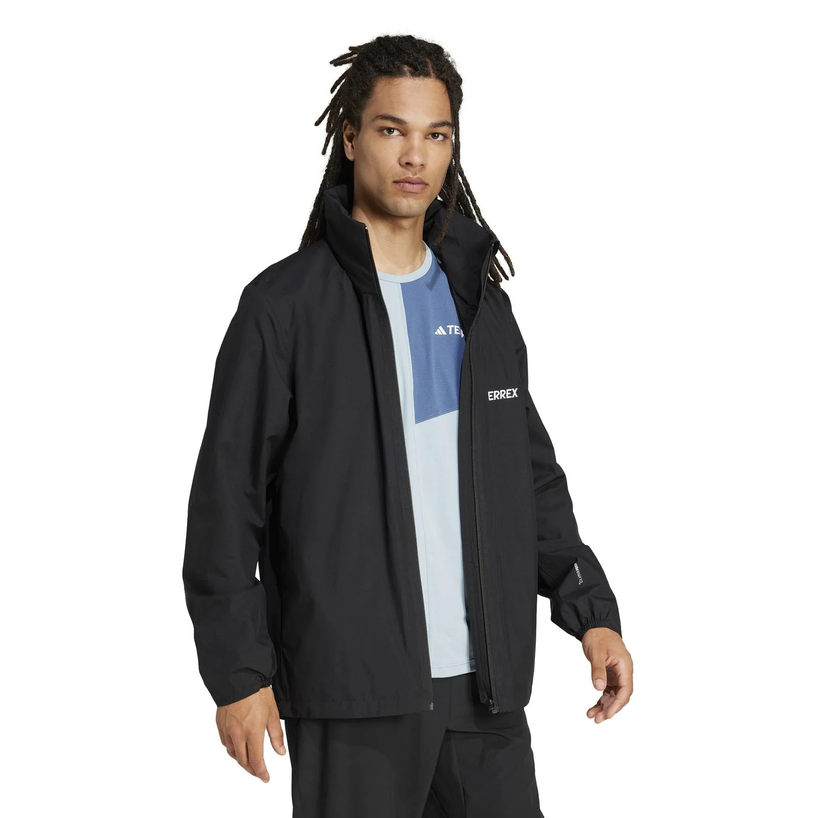 adidas Terrex Multi Essentials Mens Full-Zip Rain Jacket - Image 6
