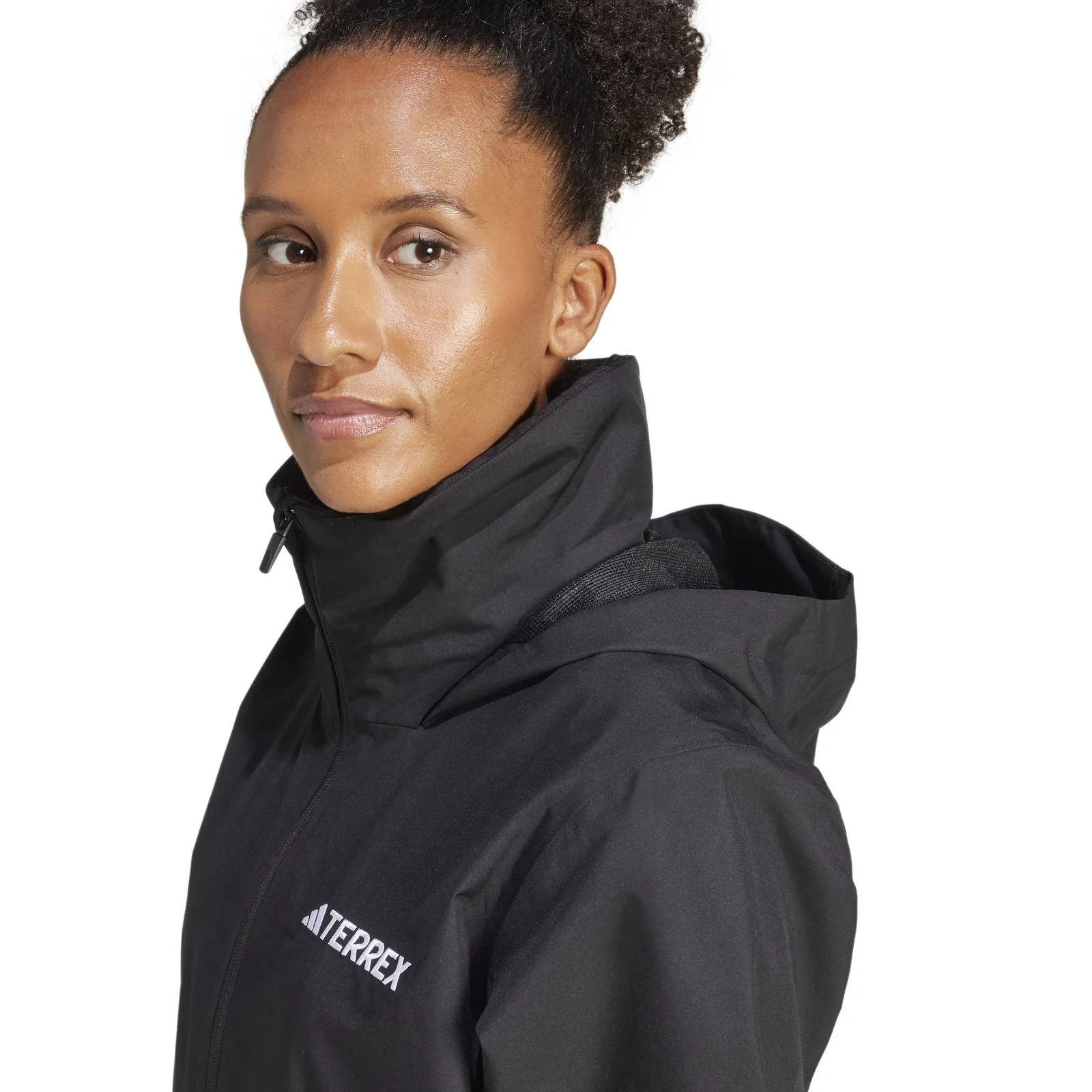 adidas Multi Essentials 2L Womens Full-Zip Rain Jacket - Image 4