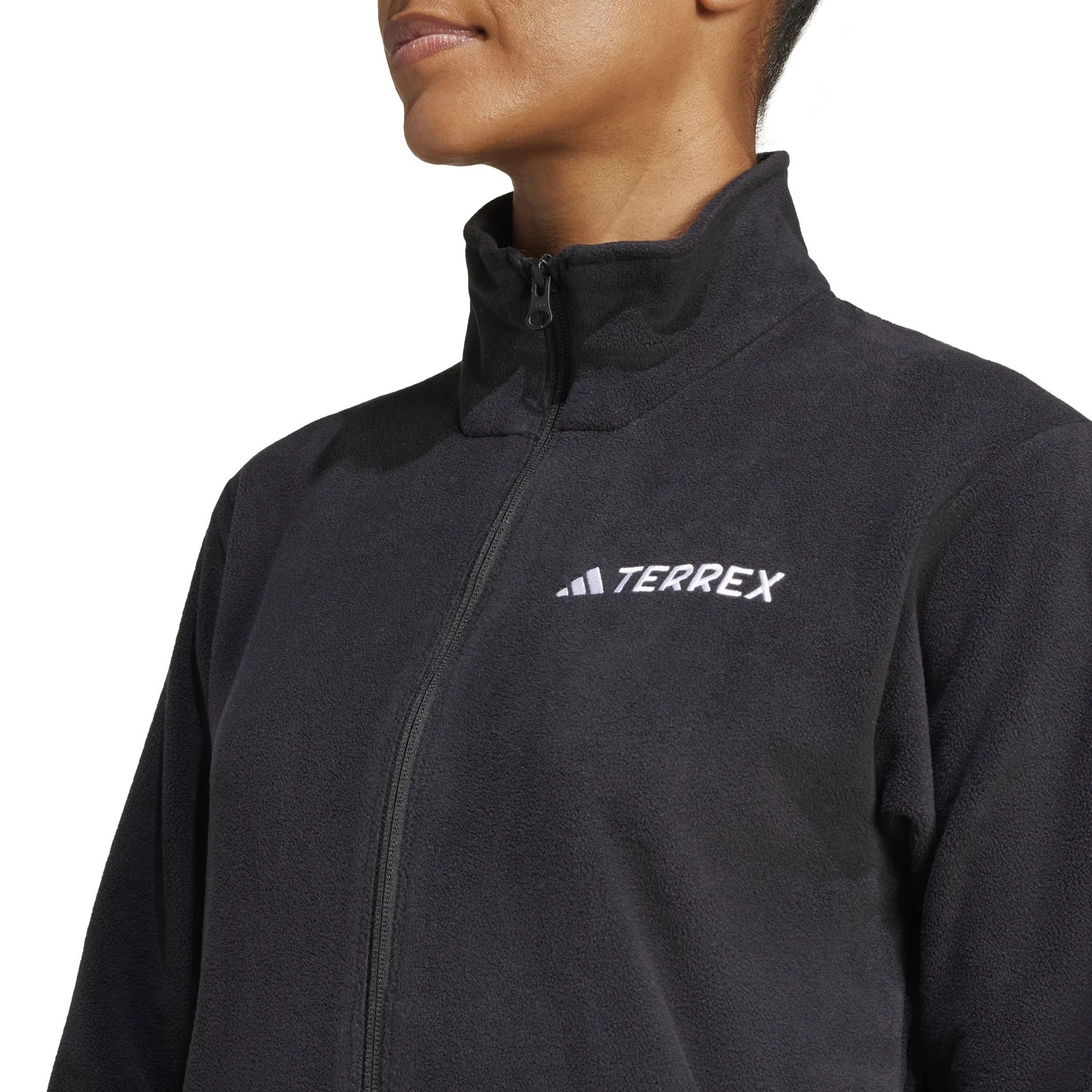 adidas Multi Essentials Full-Zip Fleece Womens Jacket - Image 3