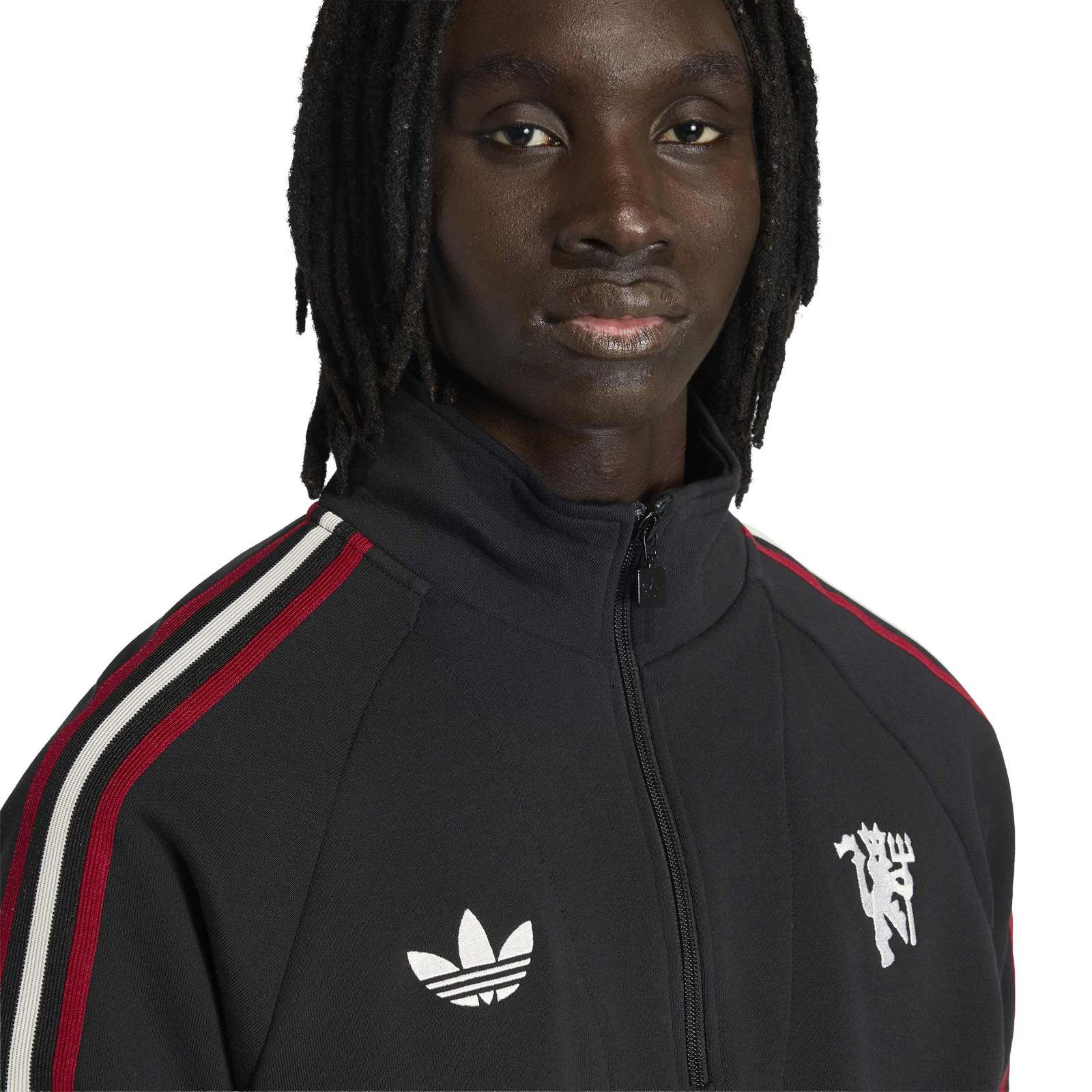 adidas Originals Man Utd Football 2025/26 Mens Half-Zip Top - Image 3