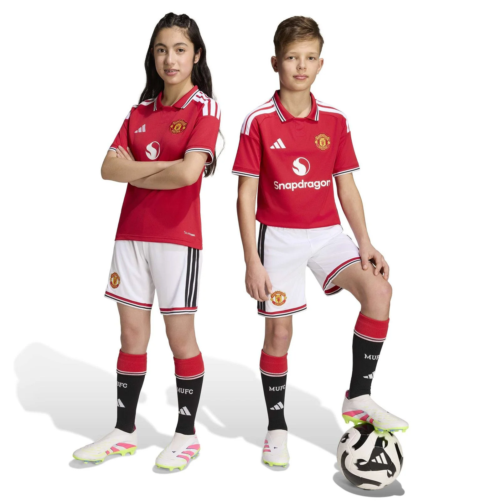 adidas Manchester United Football 2026/27 Kids Home Shorts - Image 5