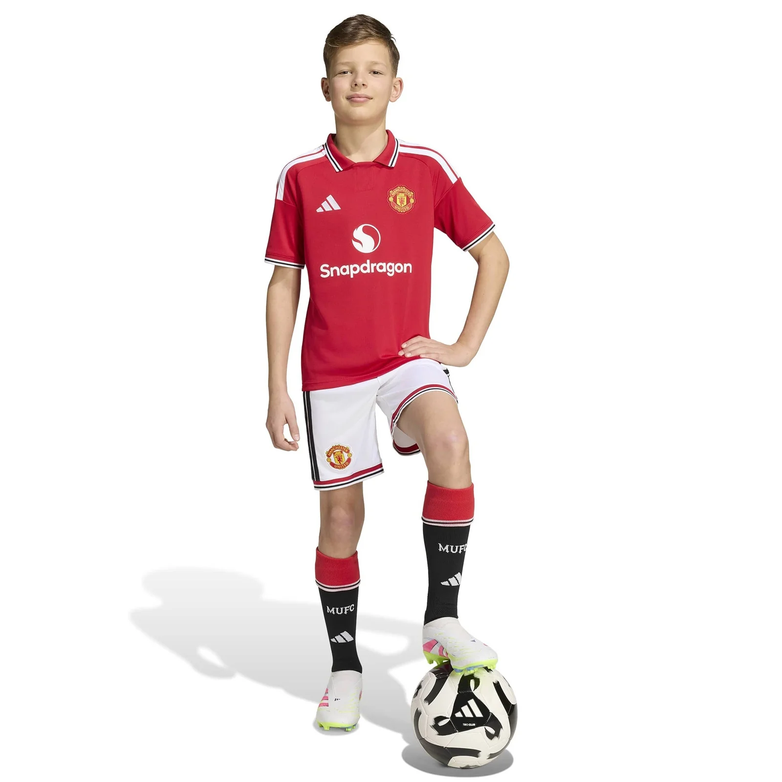 adidas Manchester United Football 2026/27 Kids Home Shorts - Image 7