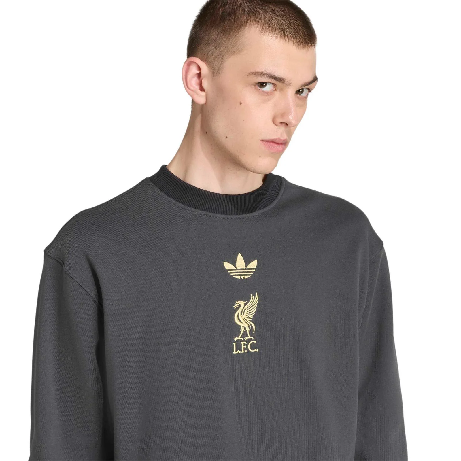 adidas Liverpool Football 2025/26 Adults Crewneck Sweatshirt - Image 3