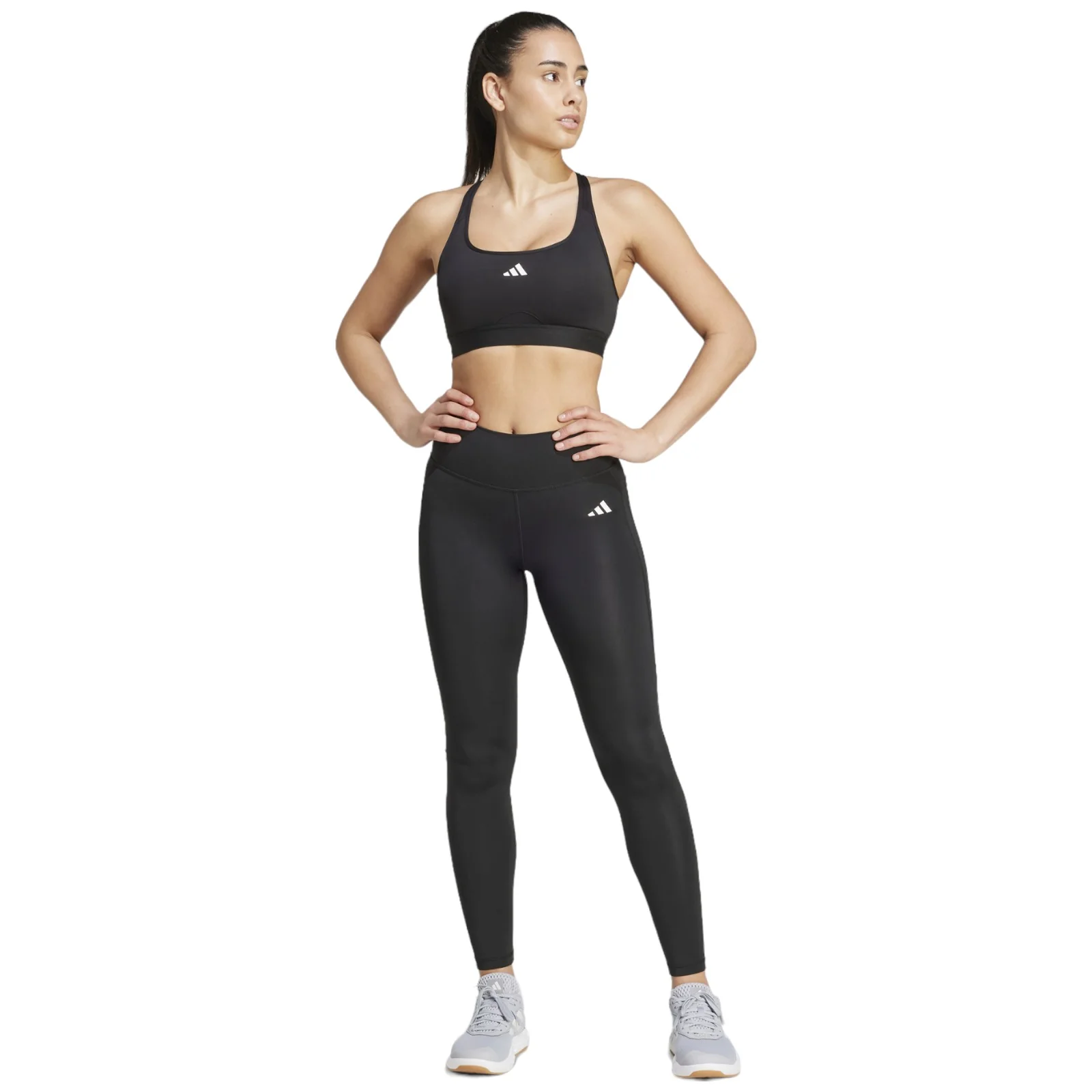 adidas Optime Essentials 1/1 Womens Full Length Leggings - Image 6
