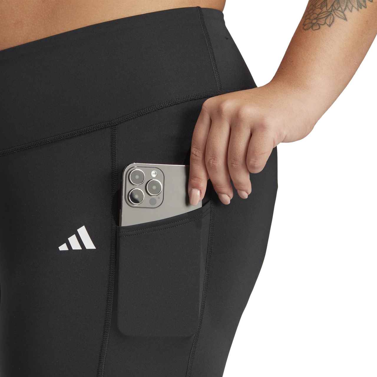 adidas Optime Full-Length Plus-Size Womens Tights - Image 3