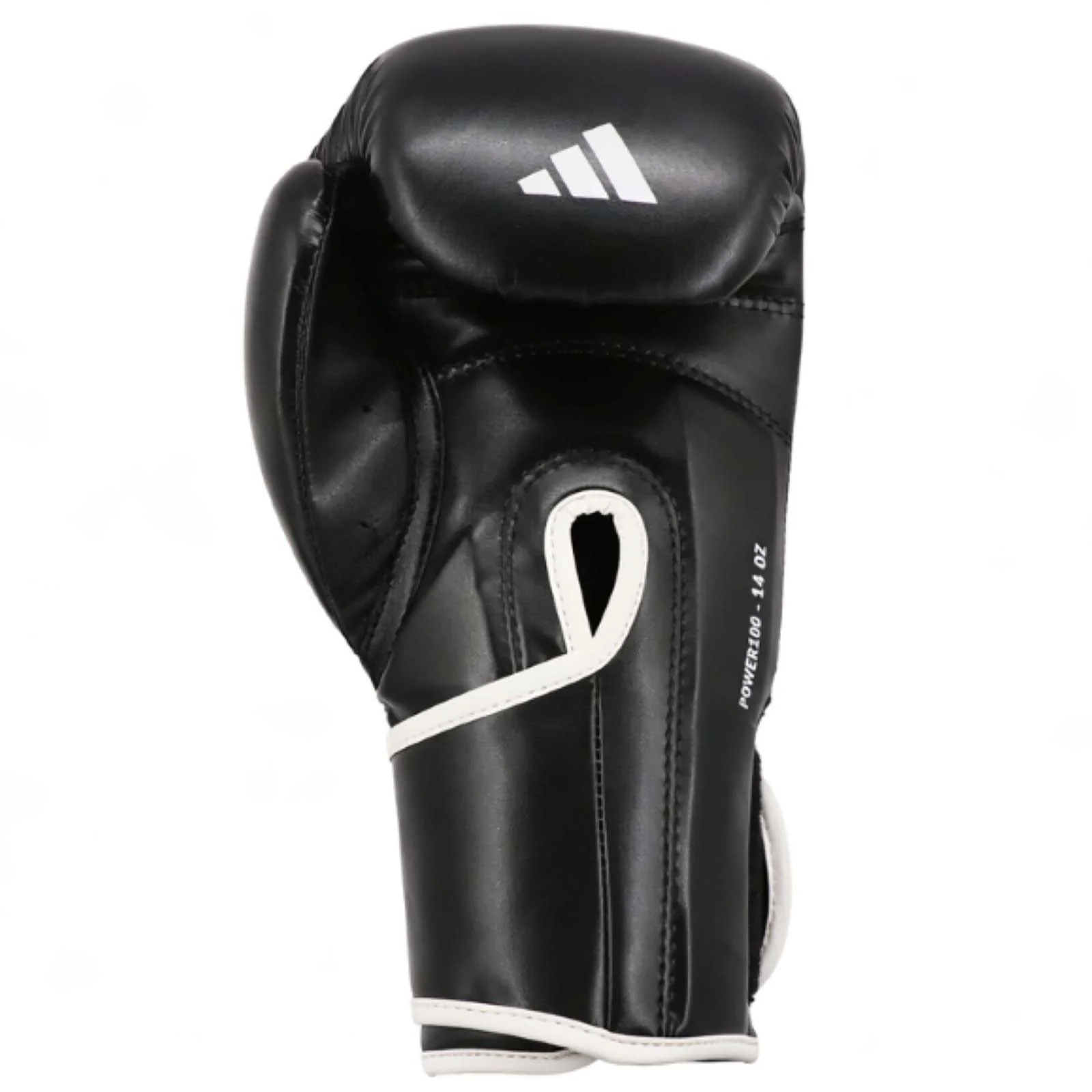 adidas Power 100 Black 16oz Boxing Gloves - Image 4